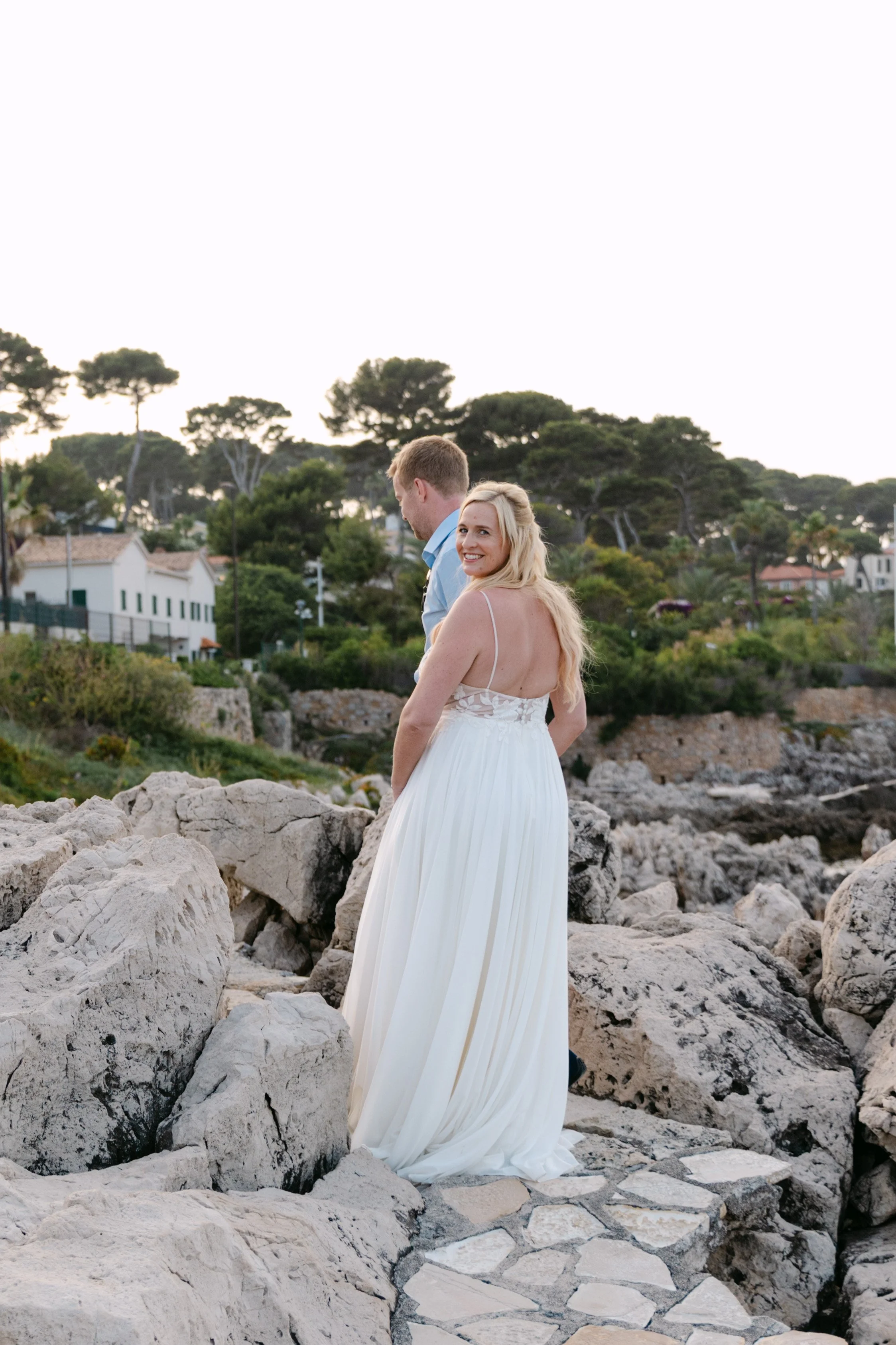 Bride and Groom Cap d'Antibes Portraits