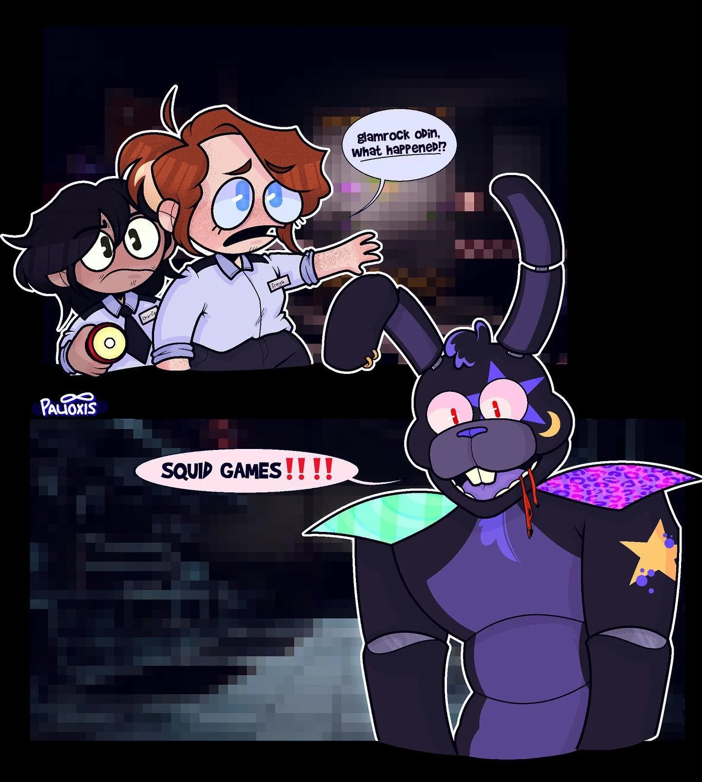 squid games‼️😱
&mdash;�&mdash;
second post containing the squid games meme, i&rsquo;m sorry it&rsquo;s funny to me ☹️😔. anyway omg me and charles in one night at odins 😱😱‼️ like and subscribe ‼️
&mdash;�&mdash;
#originalartwork #art #myart #artis