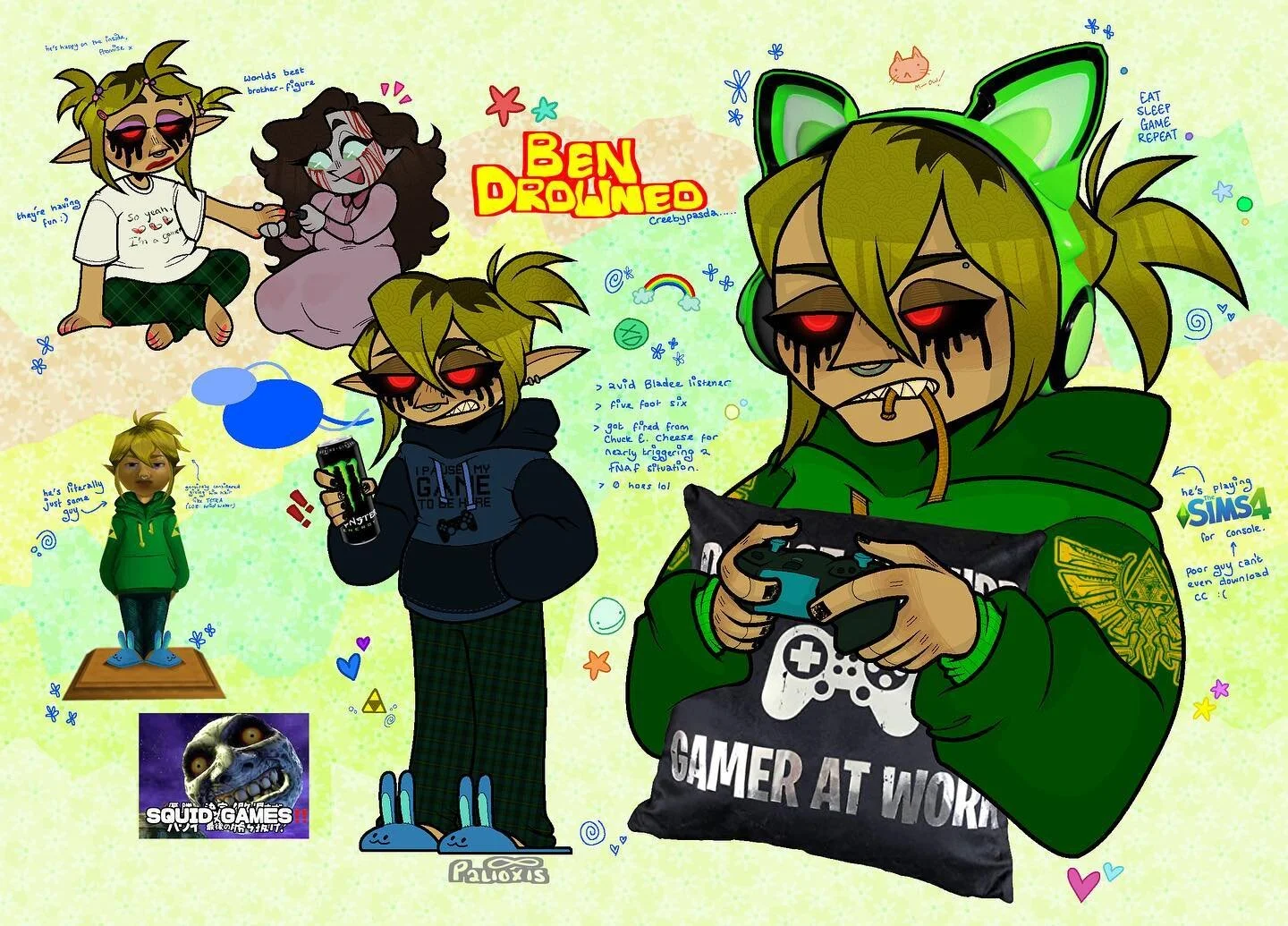 yo it&rsquo;s ben the drowned wtf‼️
&mdash;�&mdash;
hello sorry for not posting in a month, i had a case of art block. take a creepypasta man. i was gonna add detail slides but i couldn&rsquo;t be bothered tee hee x
&mdash;�&mdash;
#oc #ocs #original