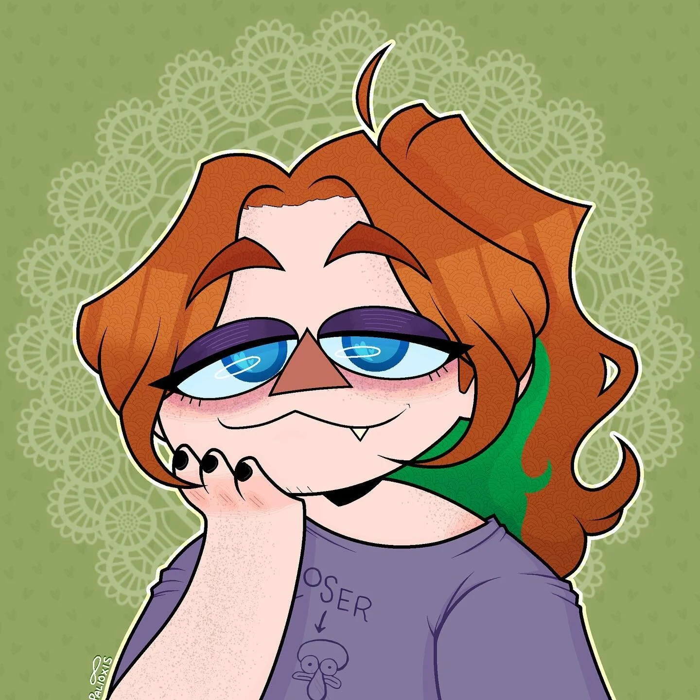 omg me as hell 🫶🏻
&mdash;�&mdash;
omg got curtains and dyed my hair green again&hellip;. new pfp. like and subscribe
&mdash;�&mdash;
#oc #ocs #originalartwork #originalcharacter #originalcharacters #originalcharacterart #art #myart #artist #artists