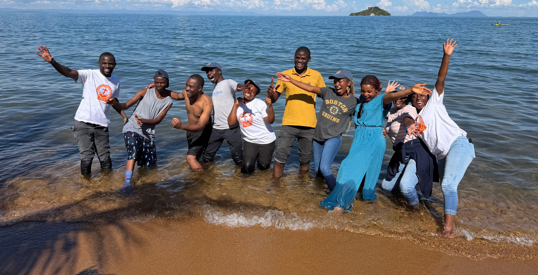 Wambula Saka with teaching candidates