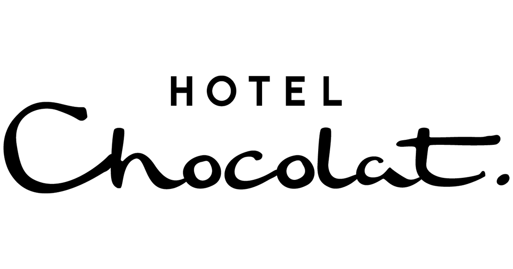 Logo for Hotel Chocolat in black text on a white background.