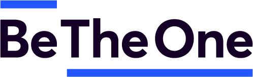 Text that reads 'Be The One' with a blue underline.
