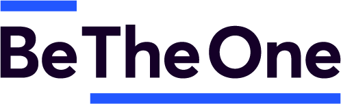 Text that says 'Be The One' with a blue underline.