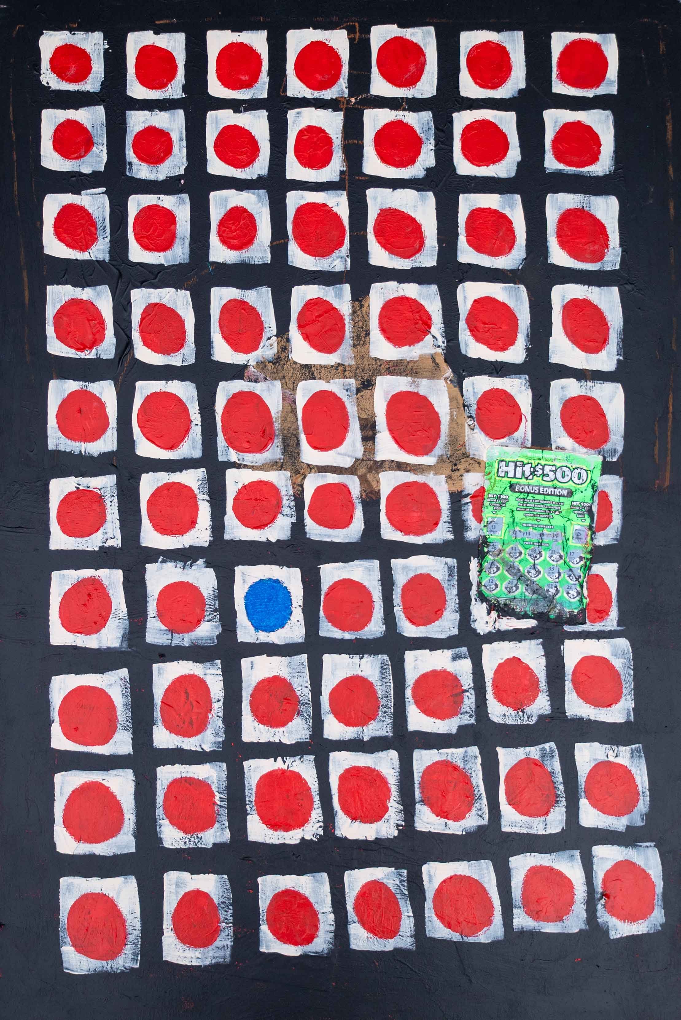 GAME 9, 24 in x 36 in, Mixed Media on Wood