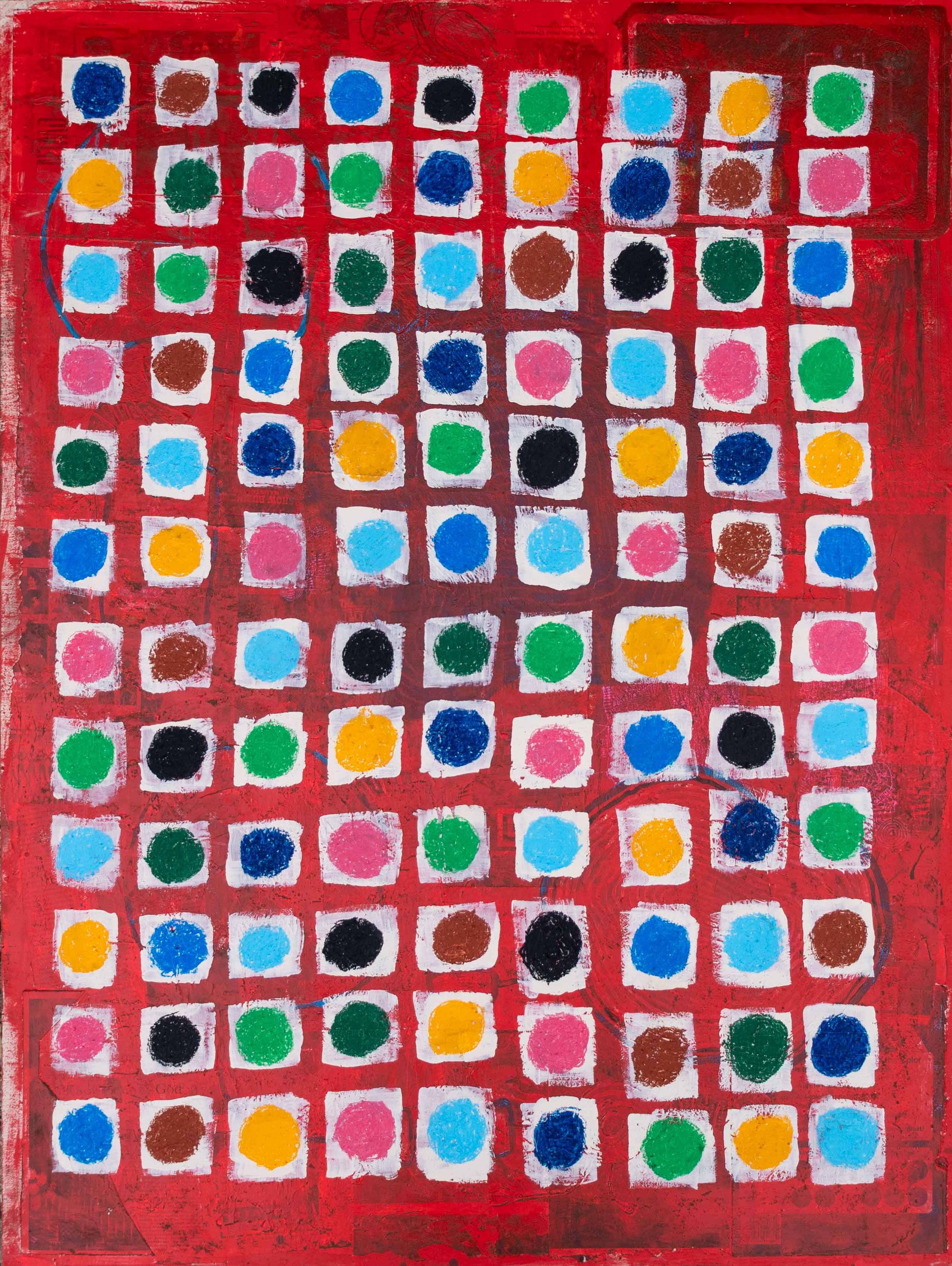 GAME 11, 36 in x 48 in, Mixed Media on Wood