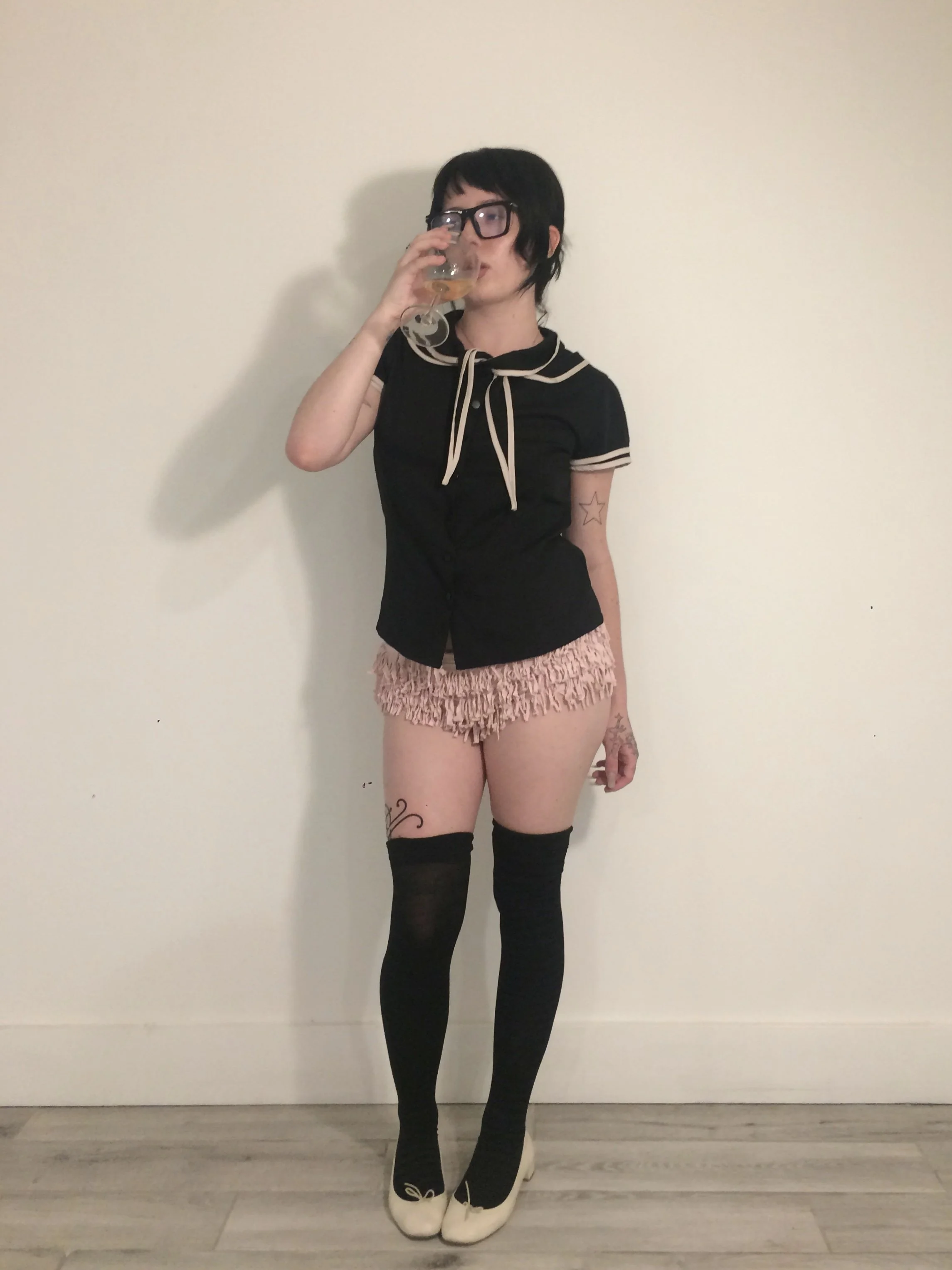 Fringe undies - baby pink (S/M)  ☆
styled with @blondita.shop