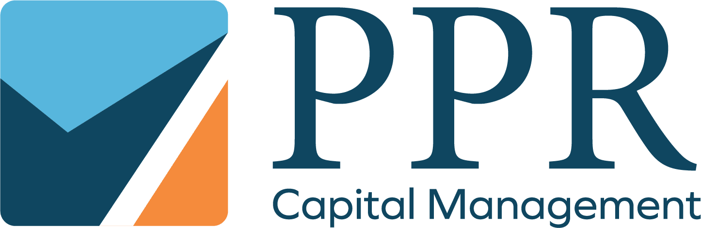 Logo of PPR Capital Management featuring a stylized envelope graphic and the company name.