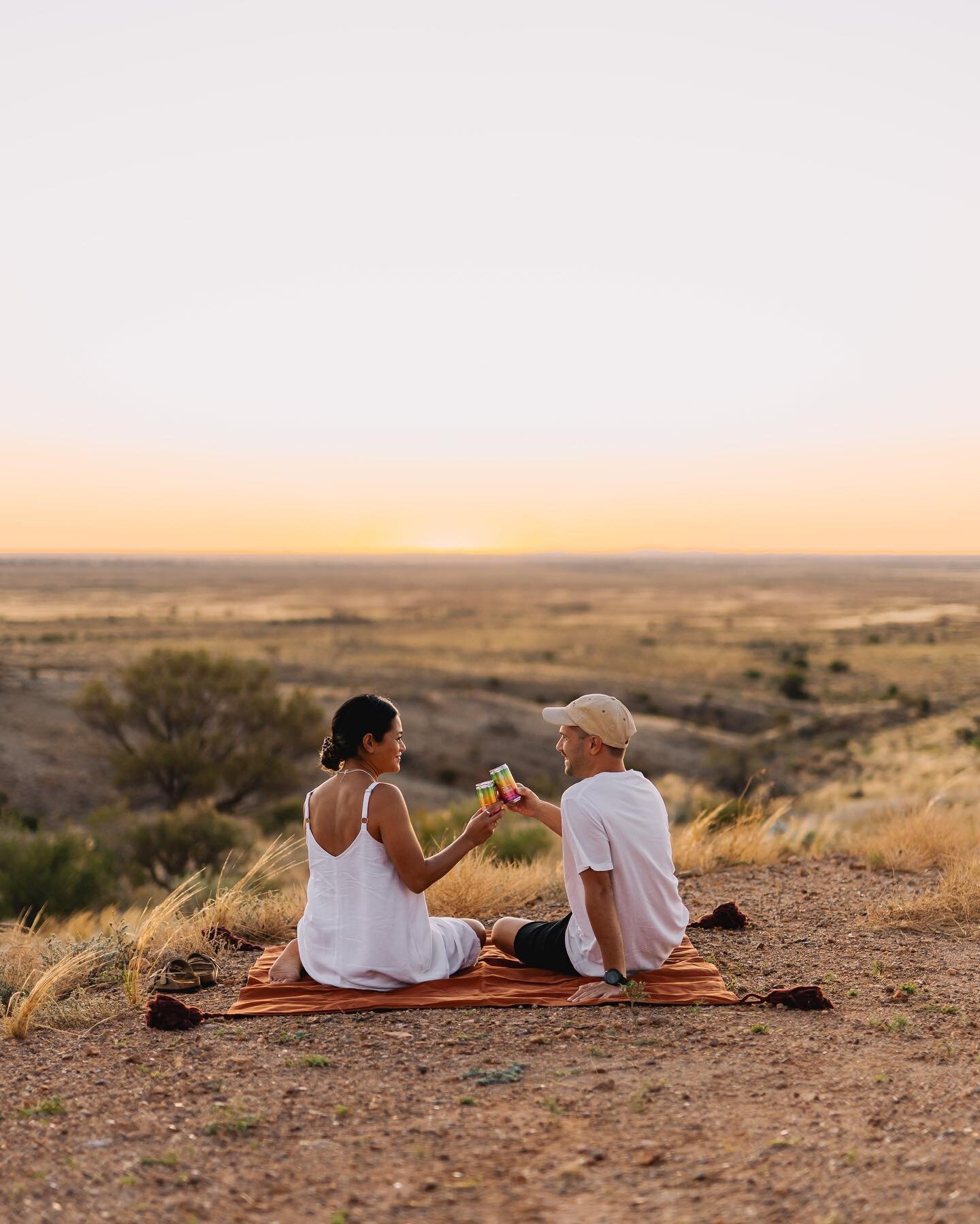 A new go-to bev for the road&hellip; These ready-to-drink Pride Tide G&amp;Ts from @moontidedistillery in Broome are a winner!

We started our travels together in Broome so it&rsquo;s extra nice to carry a taste of Broome with us on our adventures! 
