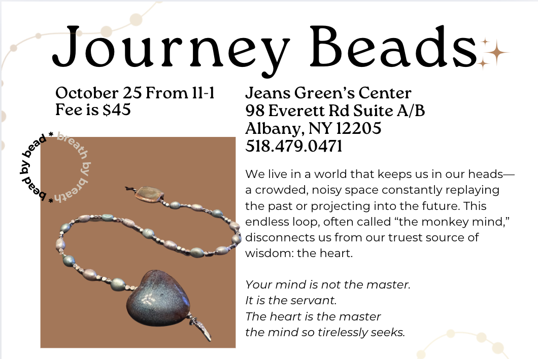 Journey Beads - October 25th at Jeans Green’s Center
