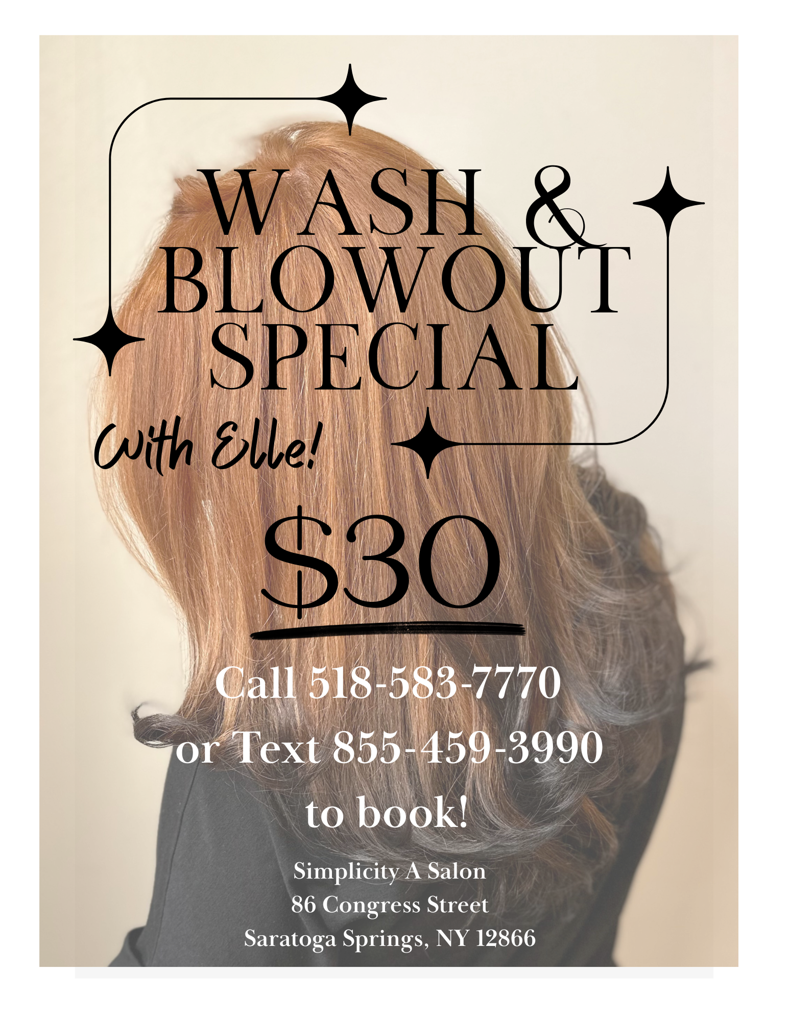 Wash and Blowout Special with Elle