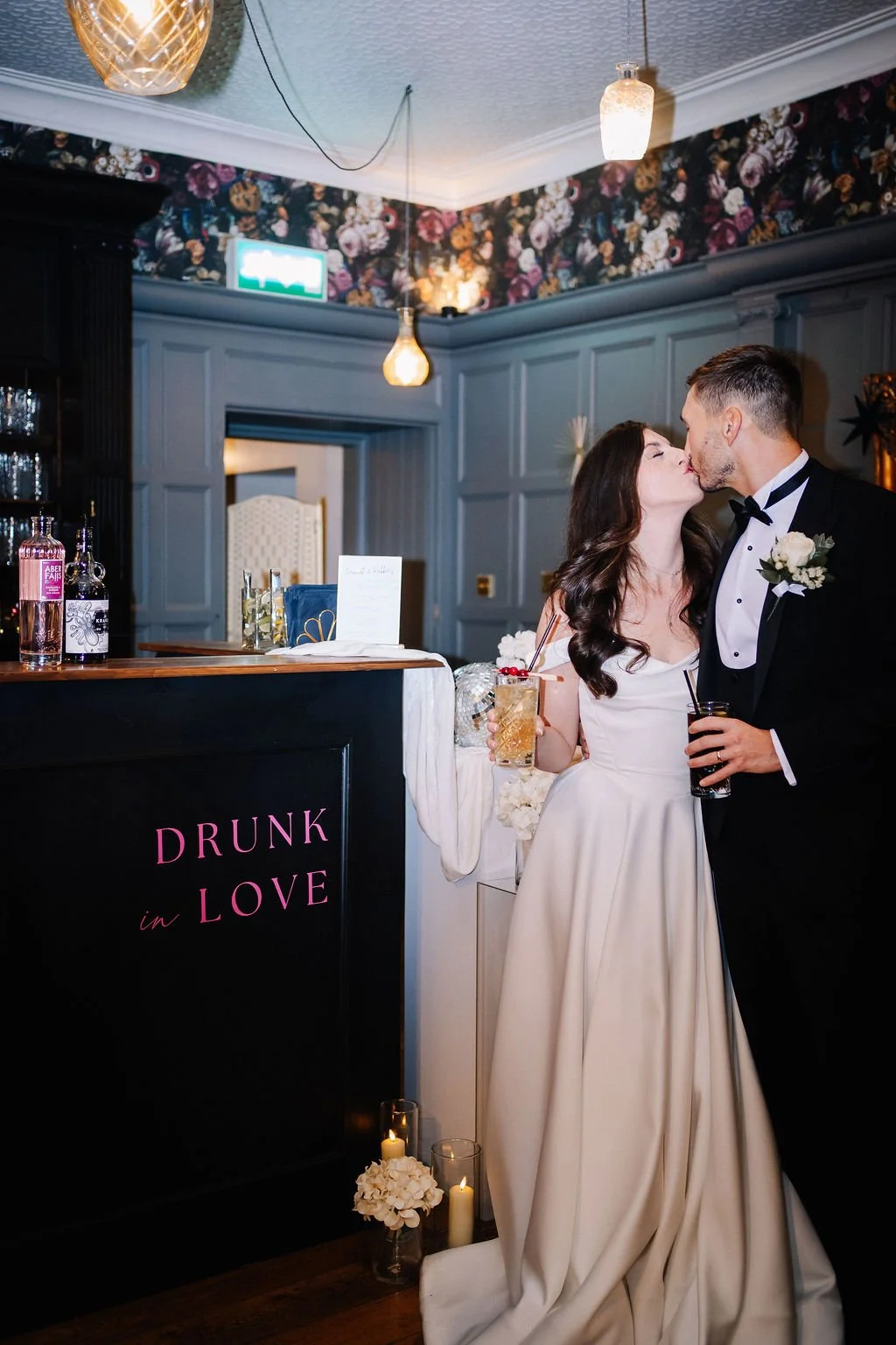 Drunk in Love cocktail bar at Sparth House wedding venue Lancashire