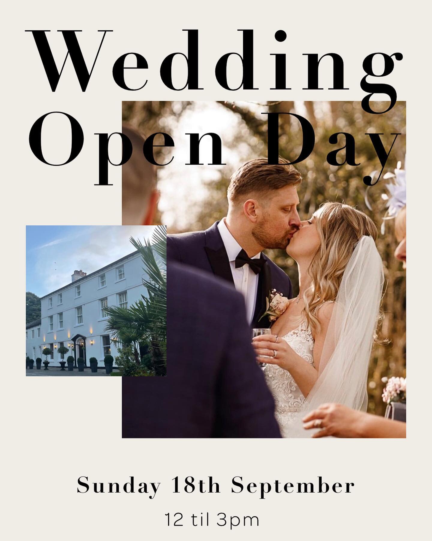 Not long till our Wedding Open Day now! 

Can&rsquo;t wait to be surrounded with our favourite suppliers with a glass of fizz in hand! 

Here&rsquo;s the fabulous line up&hellip; 
@hedgehogflorist 
@willow_and_fig_events 
@mattgraingerphoto 
@bridal_