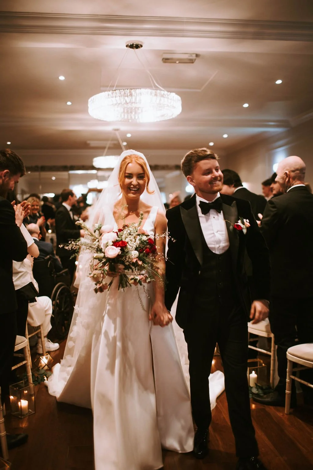 Wedding couple after saying I do at Spath House