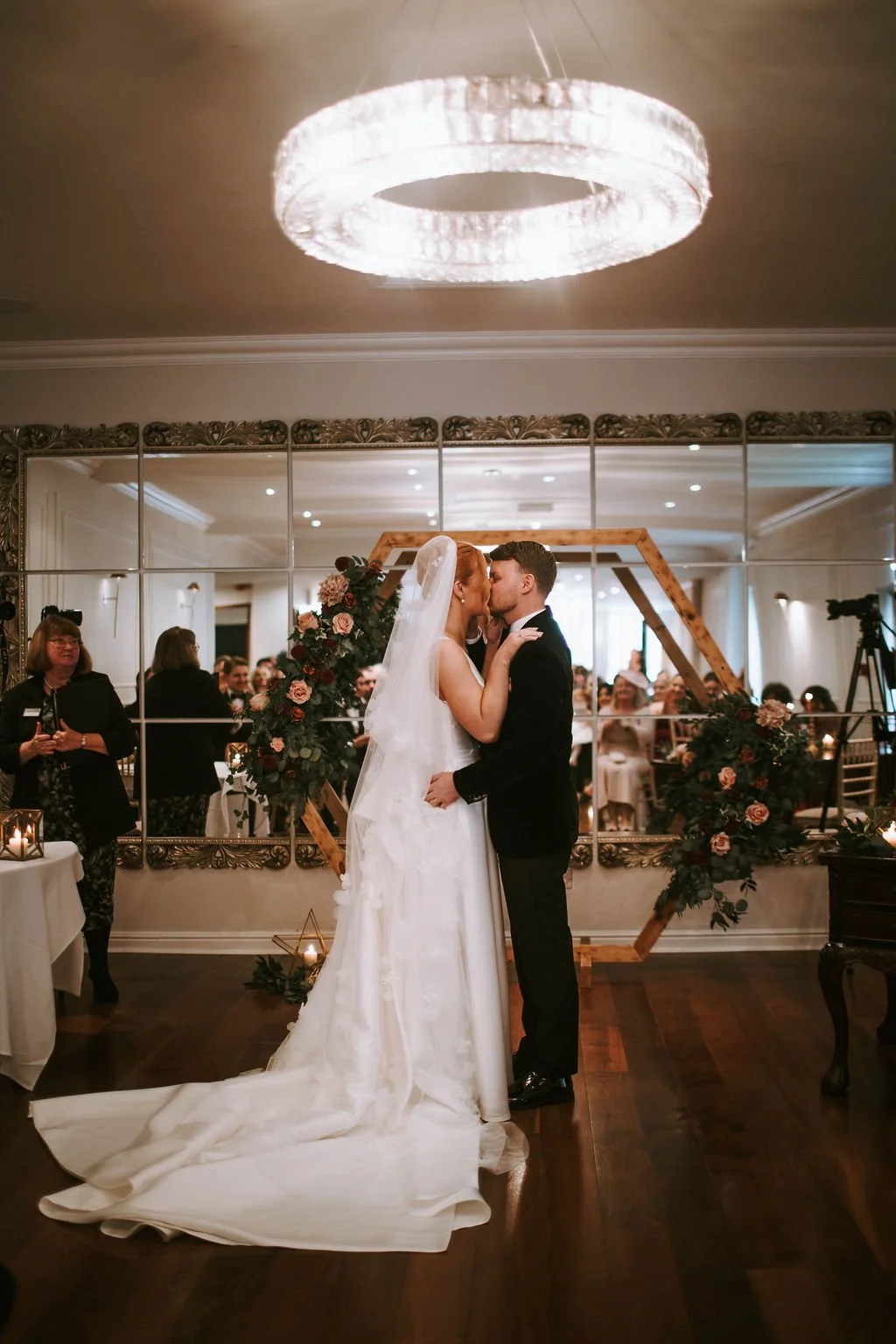 Wedding Couple tie the knot at Sparth House