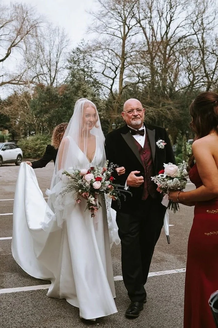 Bride before the ceremony at Sparth House