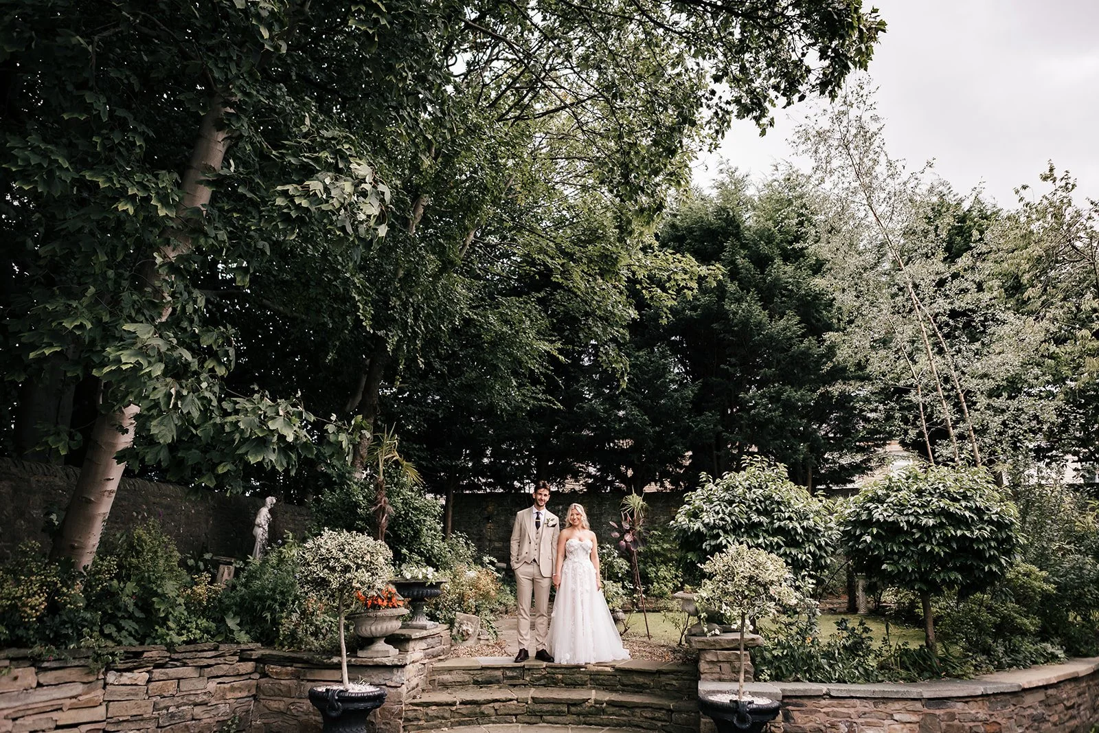 Wedding ceremony with guests at Sparth House Lancashire