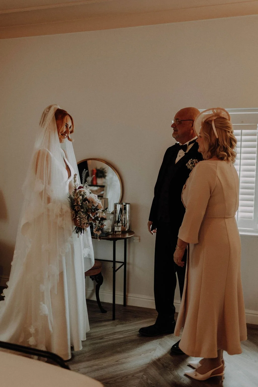 Parents of the bride reveal at Sparth House