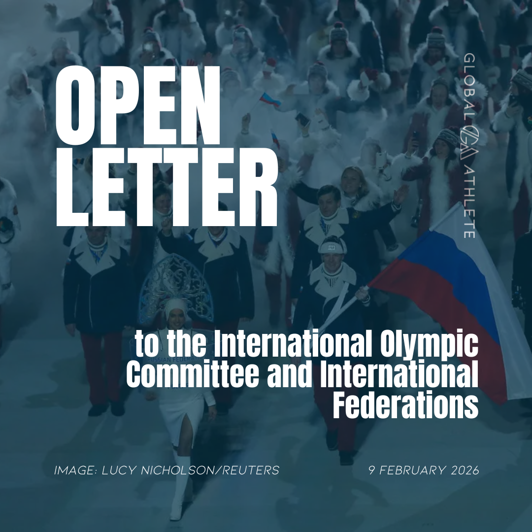 Open Letter to the IOC and International Federations: The International Olympic Committee and International Federations Continue to Kowtow to Russia