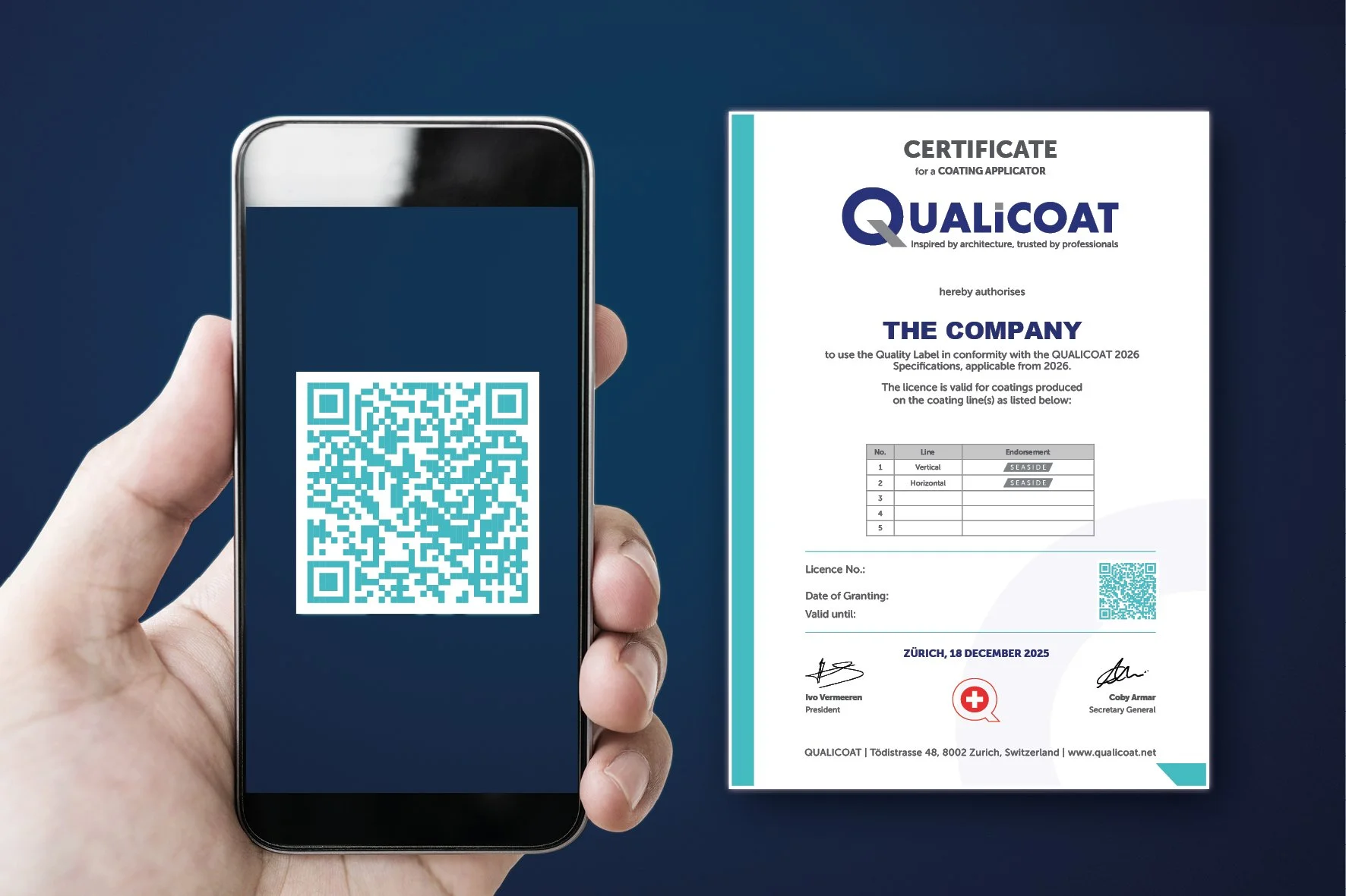 Instant Verification with New QUALICOAT UK &amp; Ireland QR Code Initiative