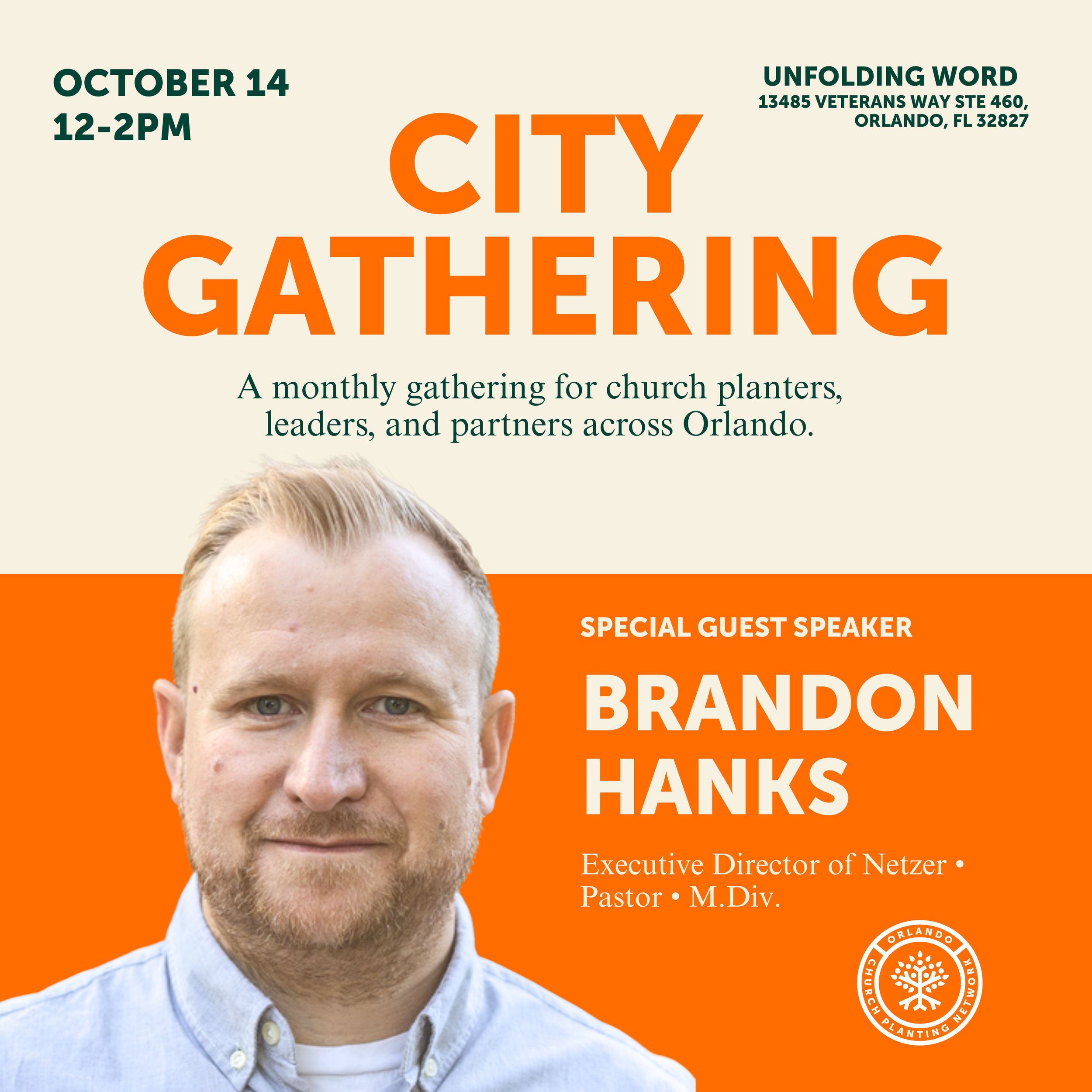 Brandon Hanks | City Gathering | October 2026