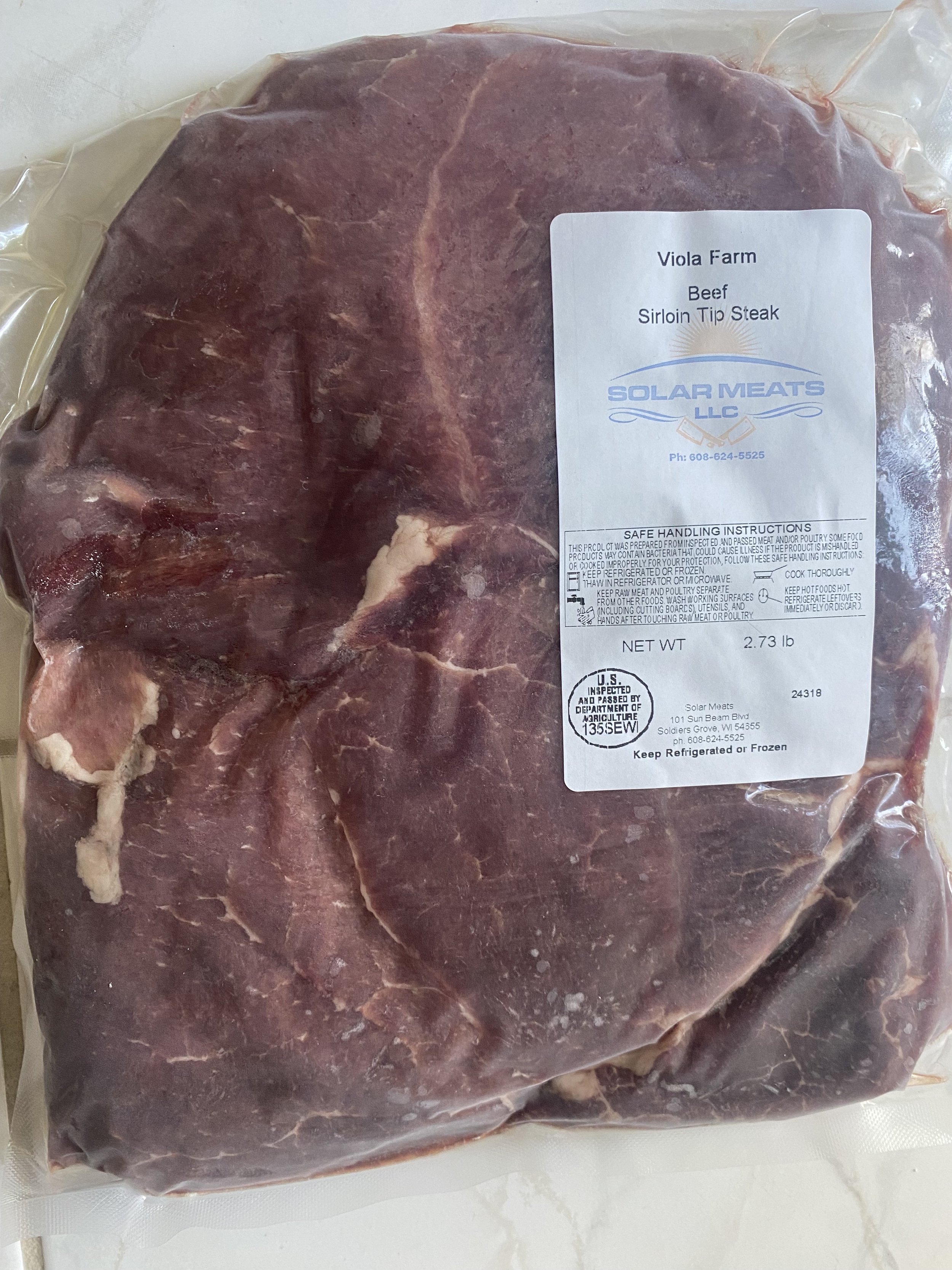 Sirloin Tip Steak Steak (2.5-3 lbs)