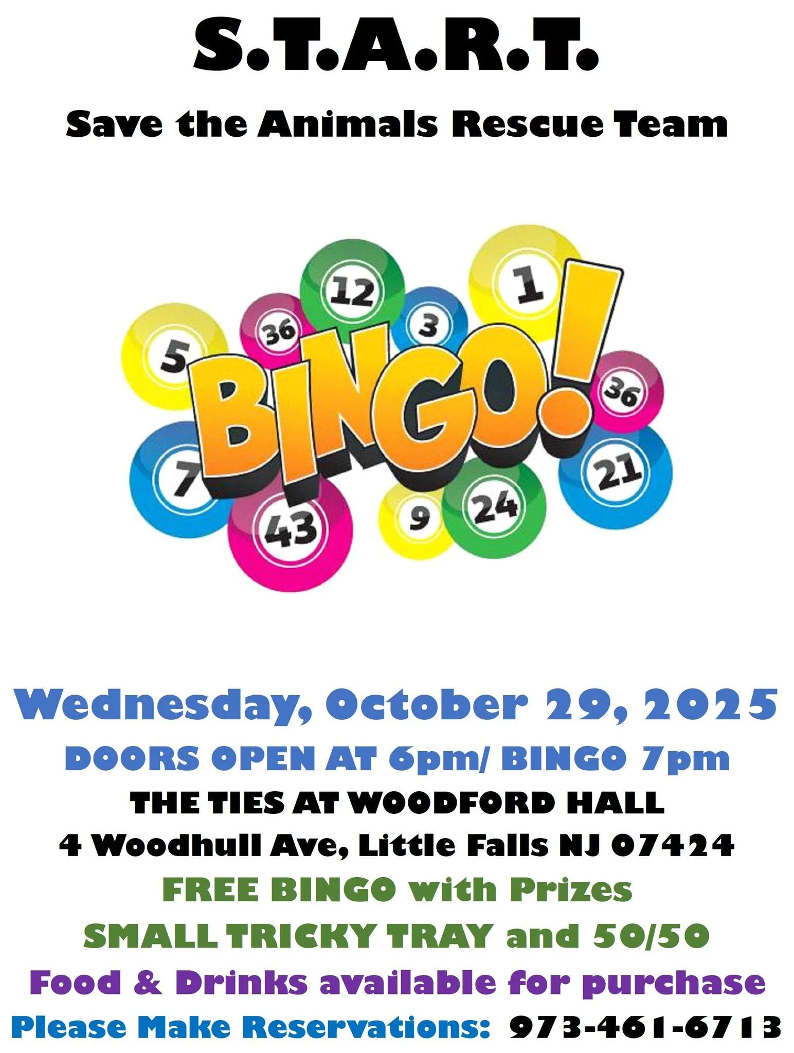 S.T.A.R.T. Bingo Night