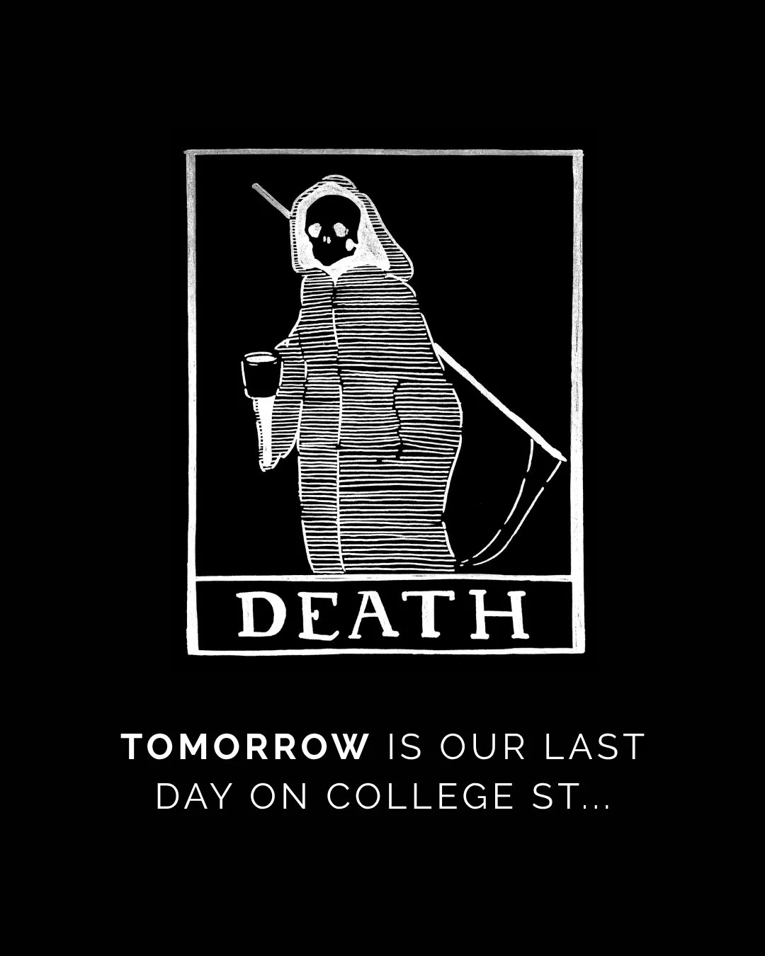 We're moving! After 10 great years on College St, we're moving around the corner to Pine! Our last day here is tomorrow (Oct 28) and we'll be back open in the new space early Nov. 
-
Thanks to everyone who&rsquo;s supported us over the past decade! W
