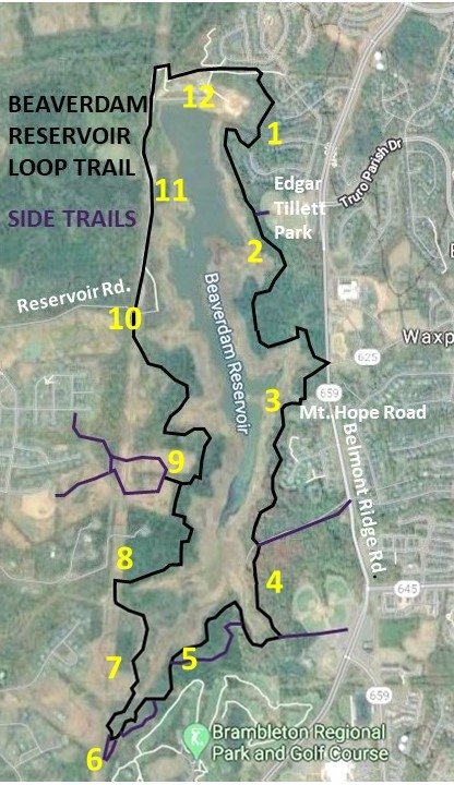 Beaverdam Trail Map