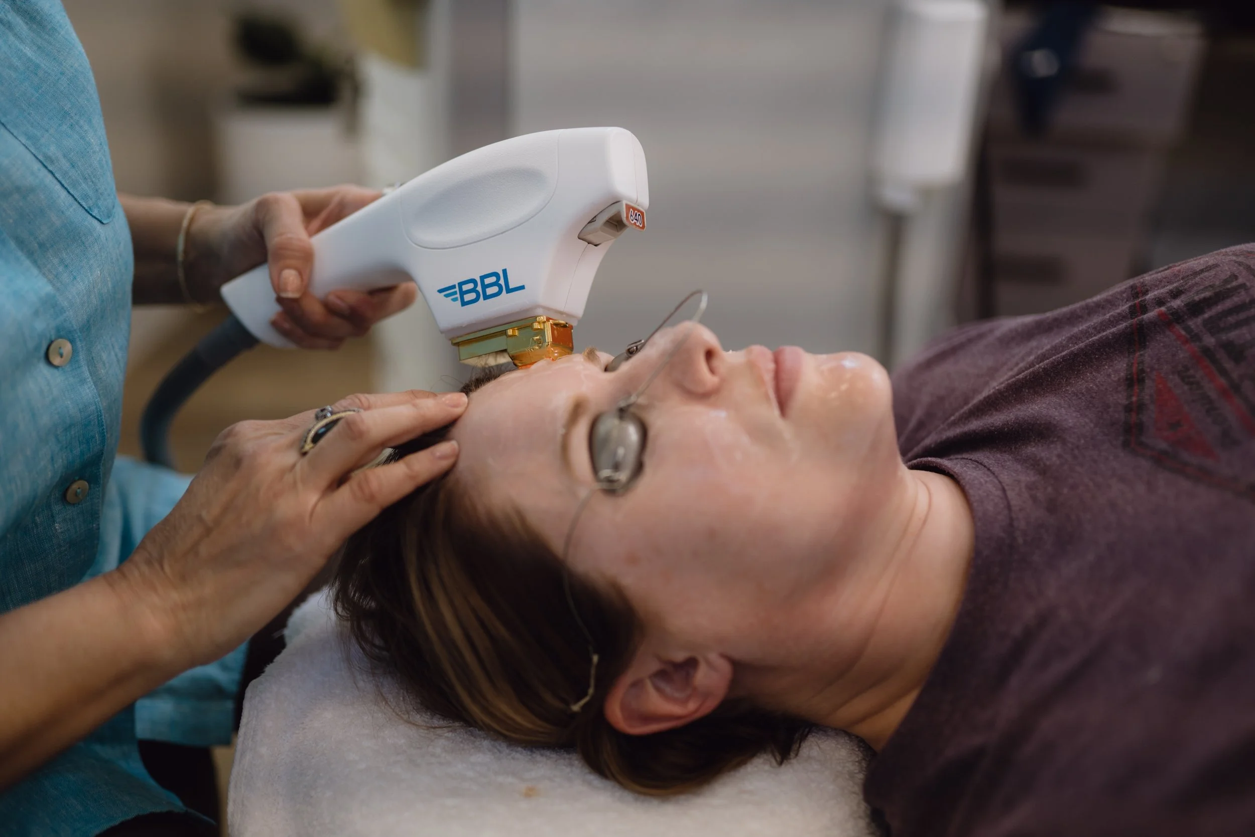 Medical laser therapy session at O Young MD