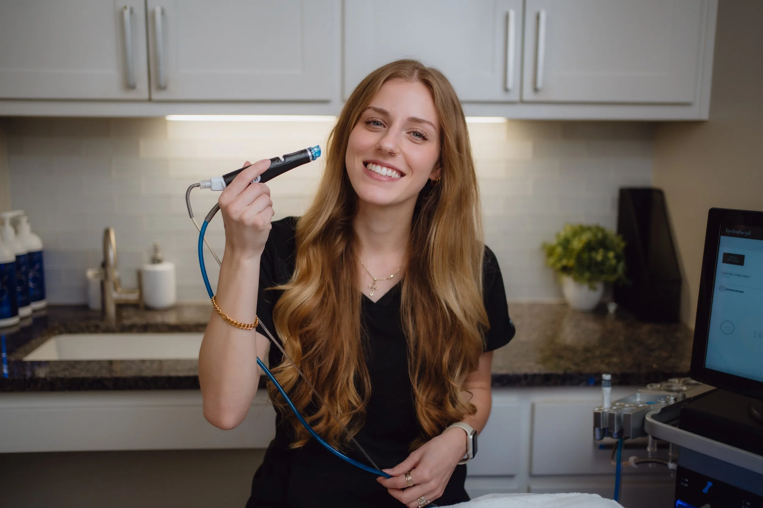 Deep cleansing Hydrafacial treatment at O Young MD Kerrville clinic
