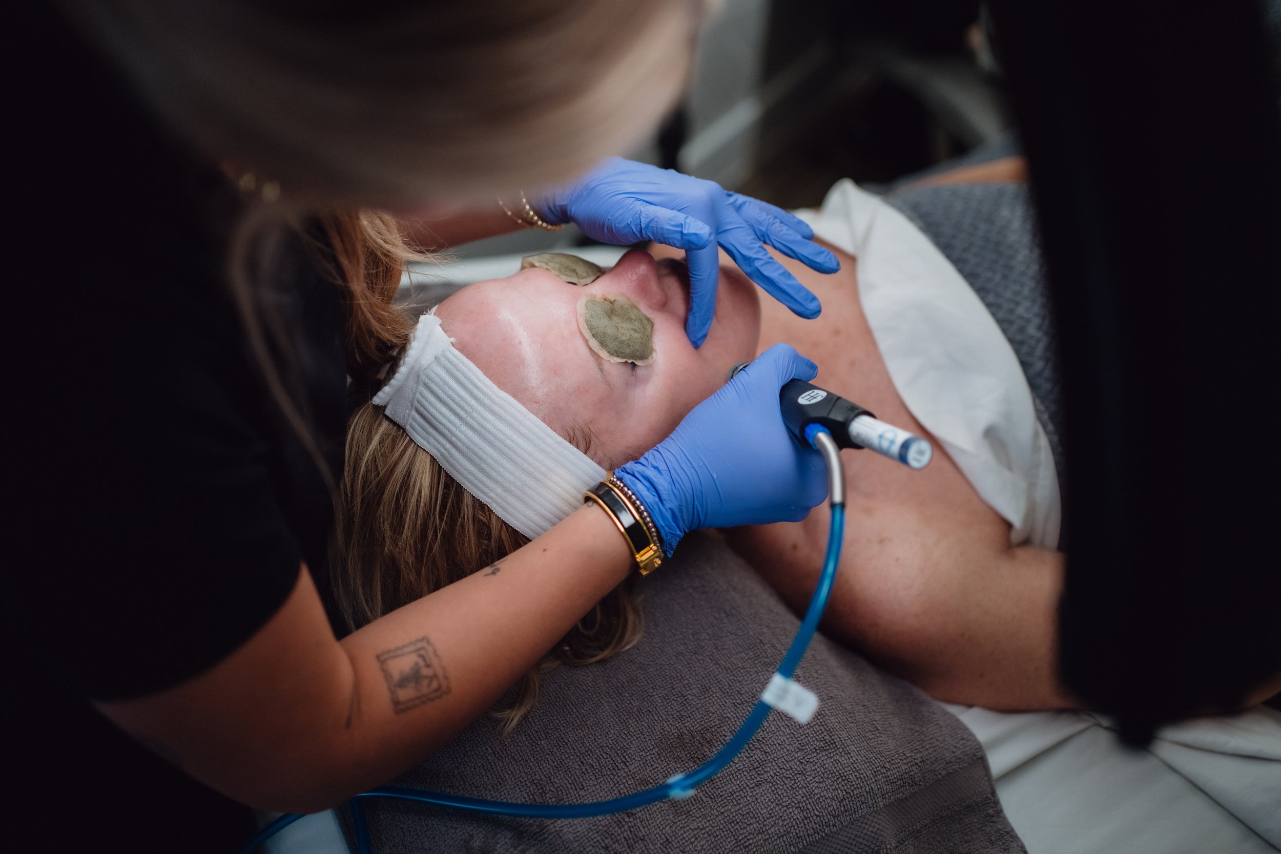 Harli Watson providing skincare treatments at O Young MD Kerrville