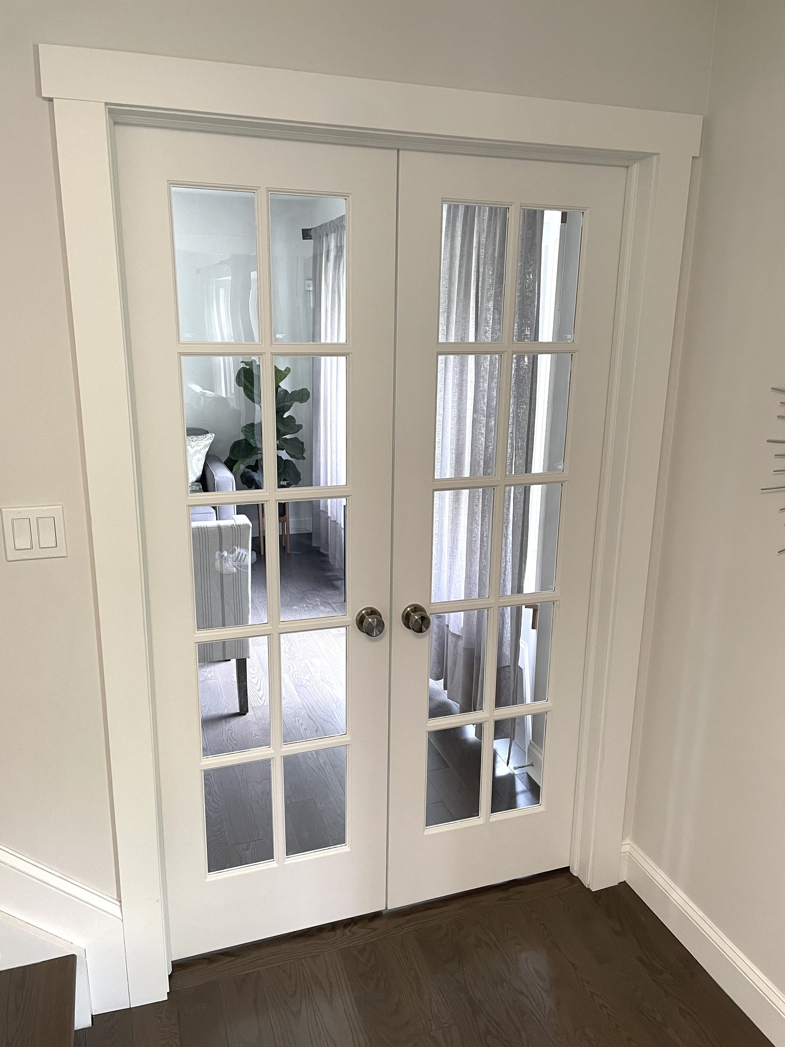 Door Install, Painted and Craftsman Trim