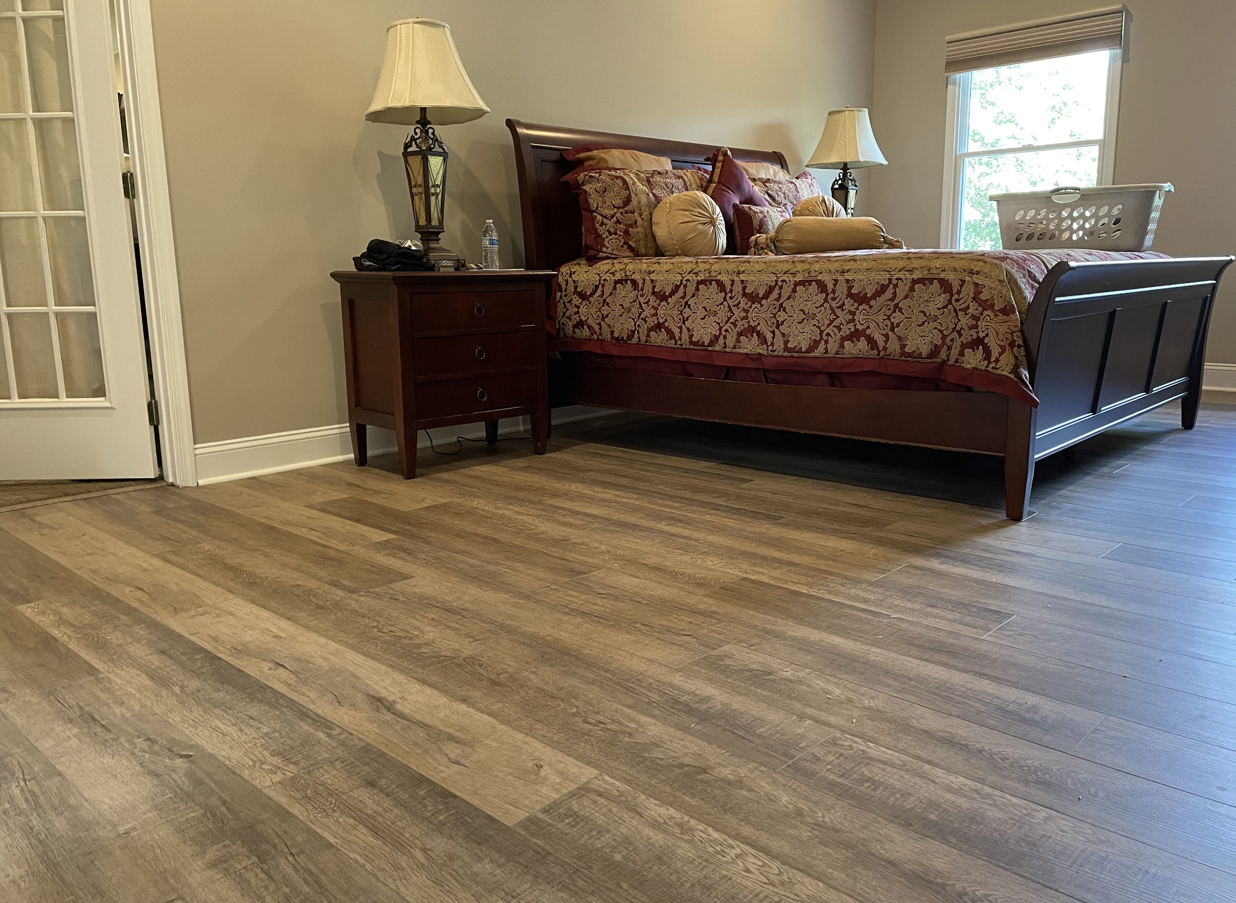 Replaced Carpet with Vinyl Plank