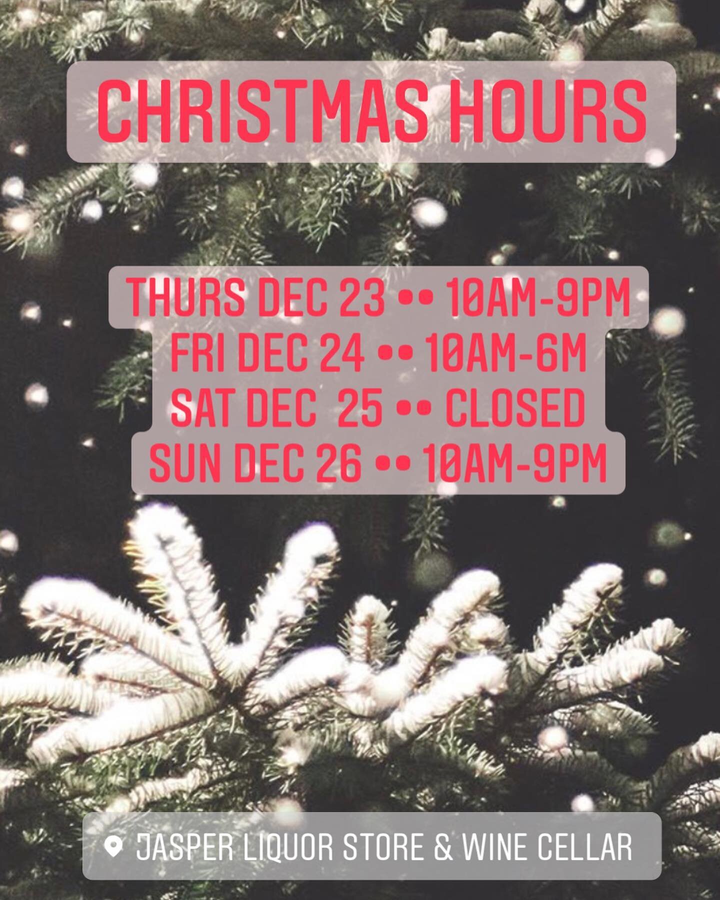 ✨A reminder for all our customers! ✨ 🎄#cheers #merrychristmas #jasperliquorstore #staysafe #hopesantafindsyou #shoplocal #myjasper