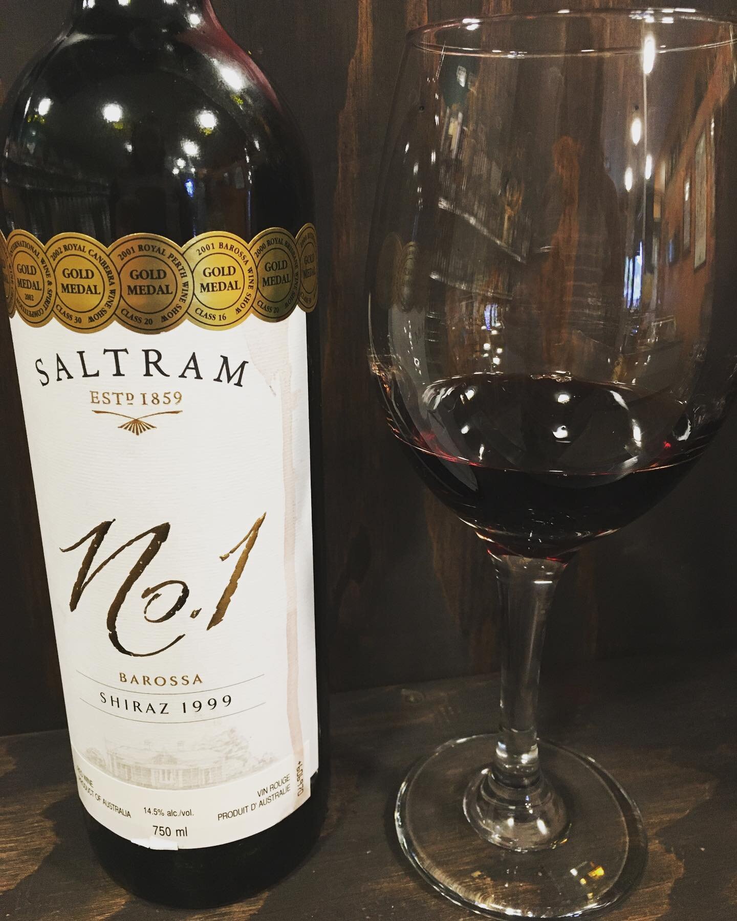 You will always be able to find a gem in our wine cellar! #treatyourself #saltramwineestate #barrosa #australia #vintagewine #1999 #no1 #winecellar #shiraz #jasperliquorstore