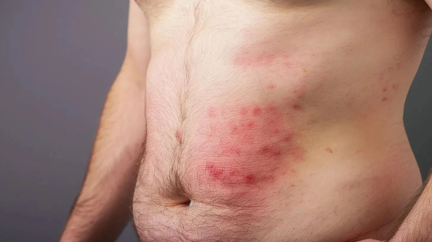 redness in abdomen area due to fat freezing