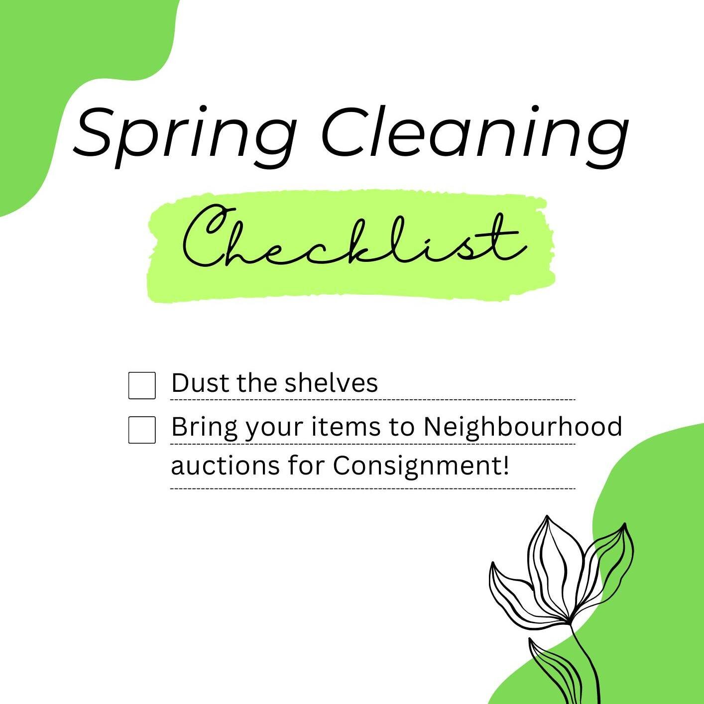 Spring is here, and it's the perfect time to clean out that old closet or garage you've been putting off! We are happy to help you move and sell any and all vintage items, collectibles, household, kitchen and d&eacute;cor pieces you no longer want, a