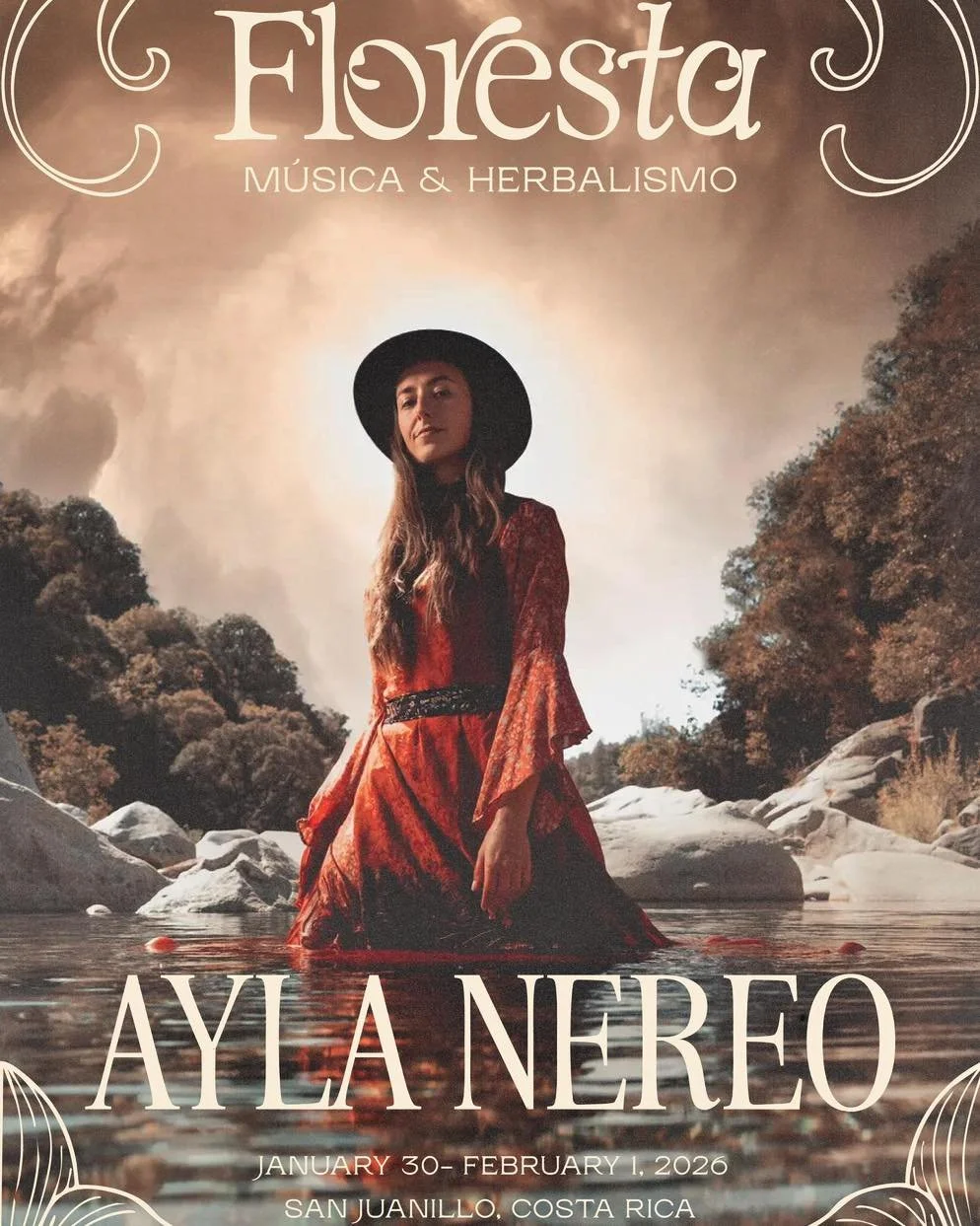 🌊 Saturday Evening with Ayla Nereo 🌊

We are thrilled to welcome Ayla Nereo as our Saturday night headliner at Floresta, offering her ethereal sound in communion with the land and sea at Eterna.

Ayla&rsquo;s music is a journey weaving poetry, devo