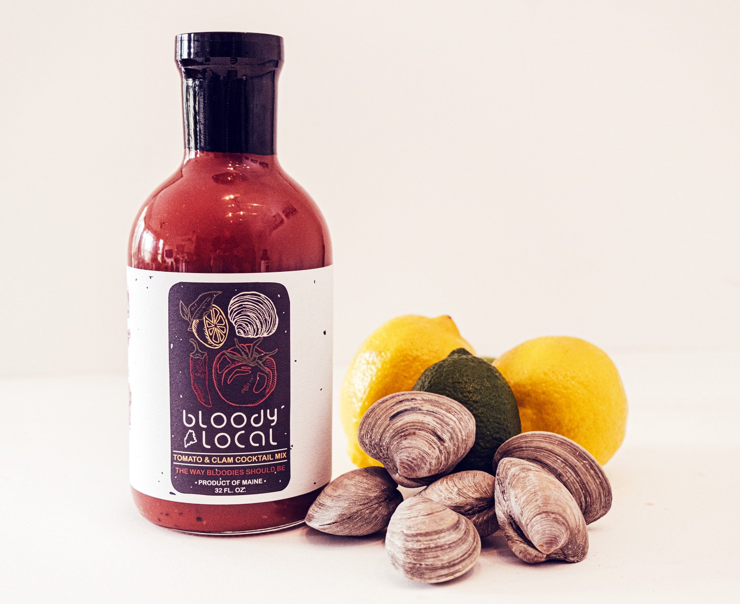 bloody local tomato and clam cocktail mix - pint cove provisions