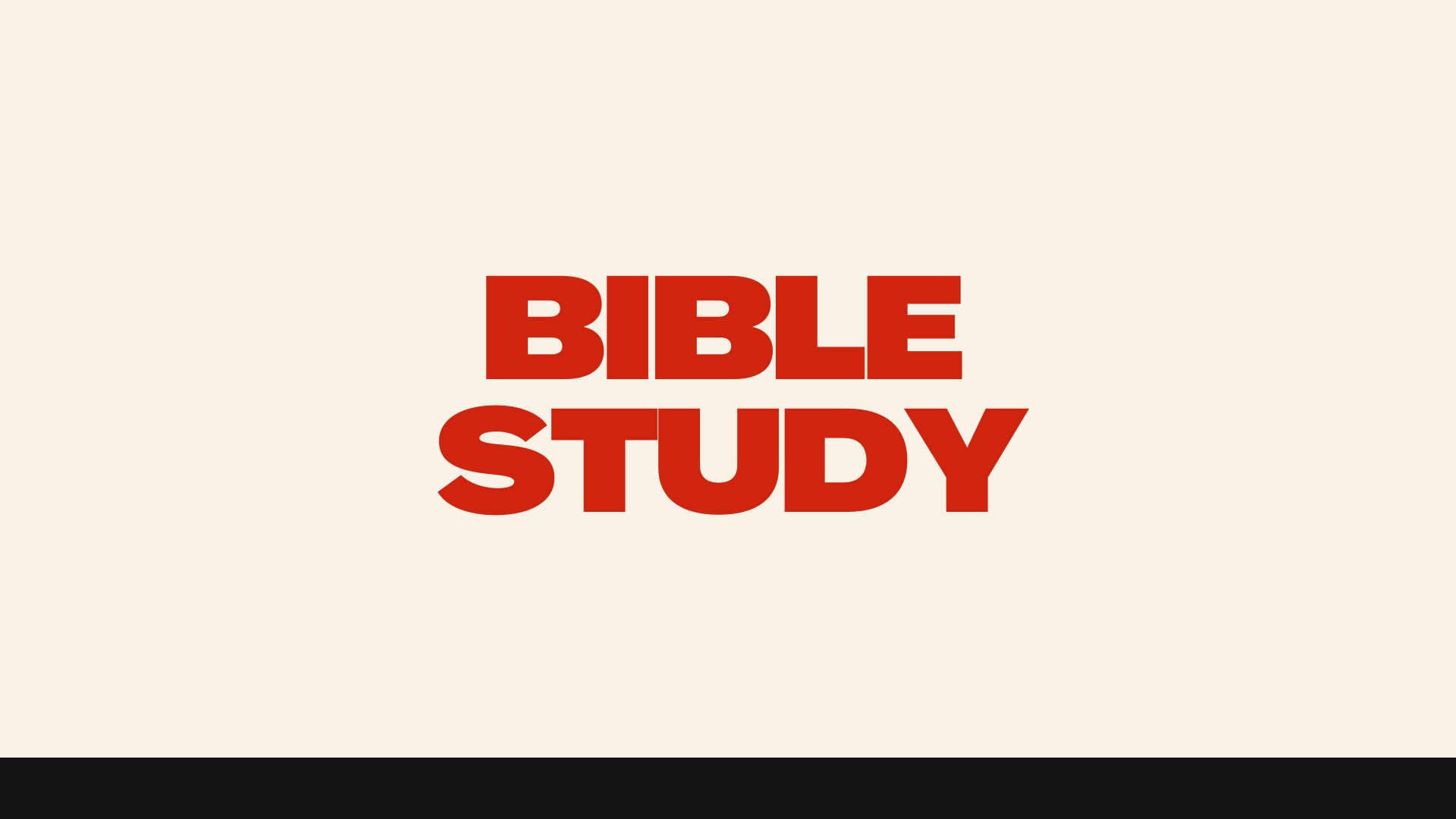 Bible Study