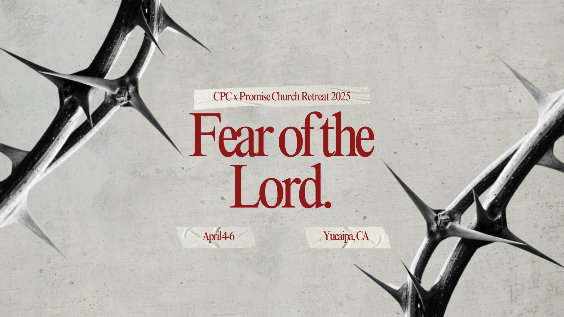 Young Adults Retreat: Fear of the Lord