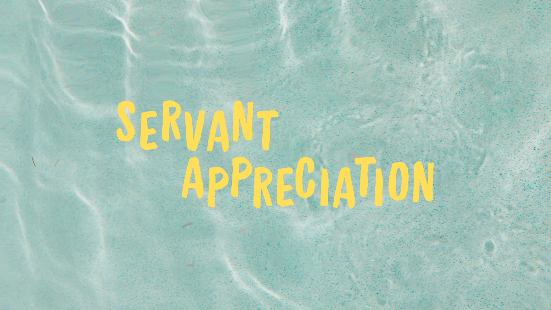 Servant Appreciation 
