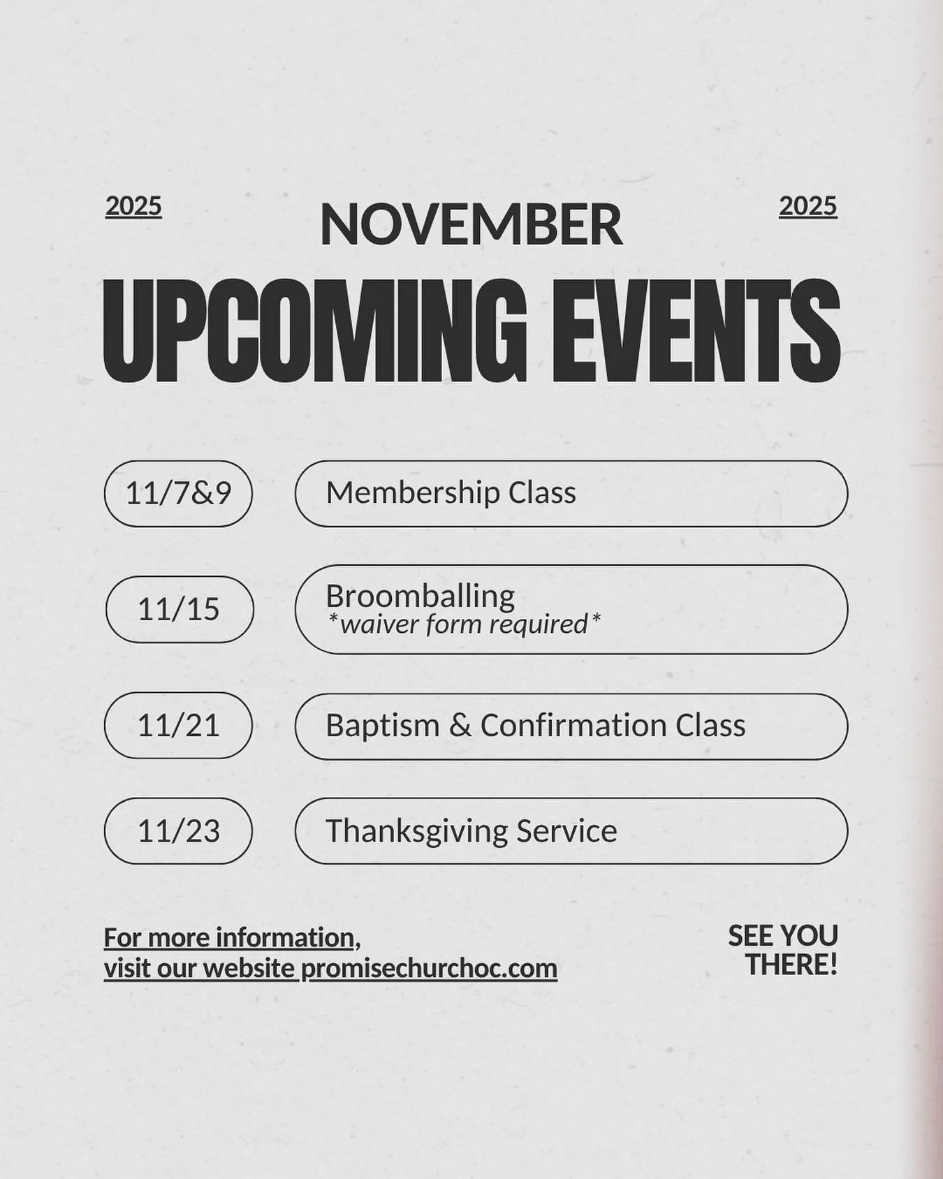 Take a look at this month's events!
