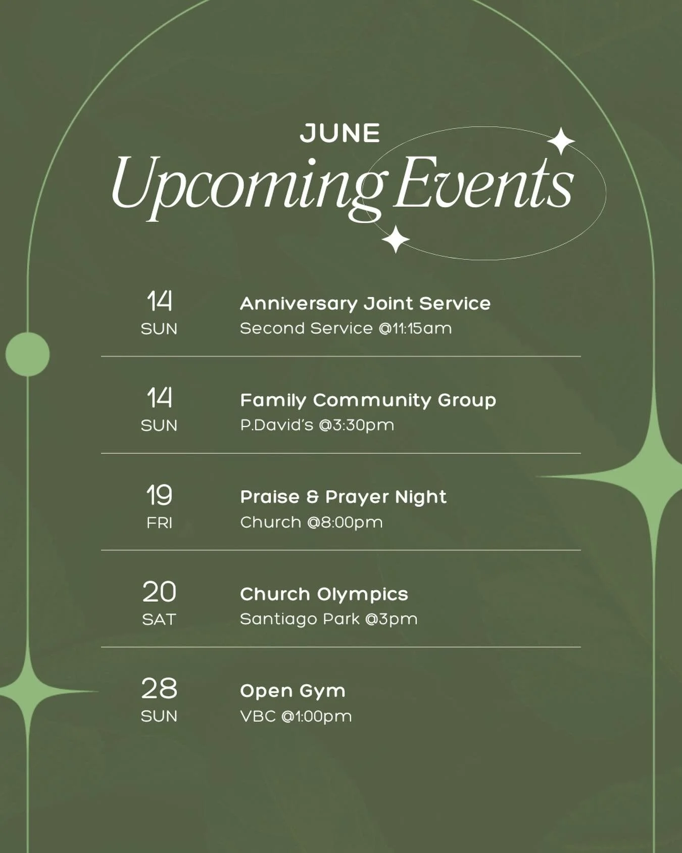 Check out this month's events!