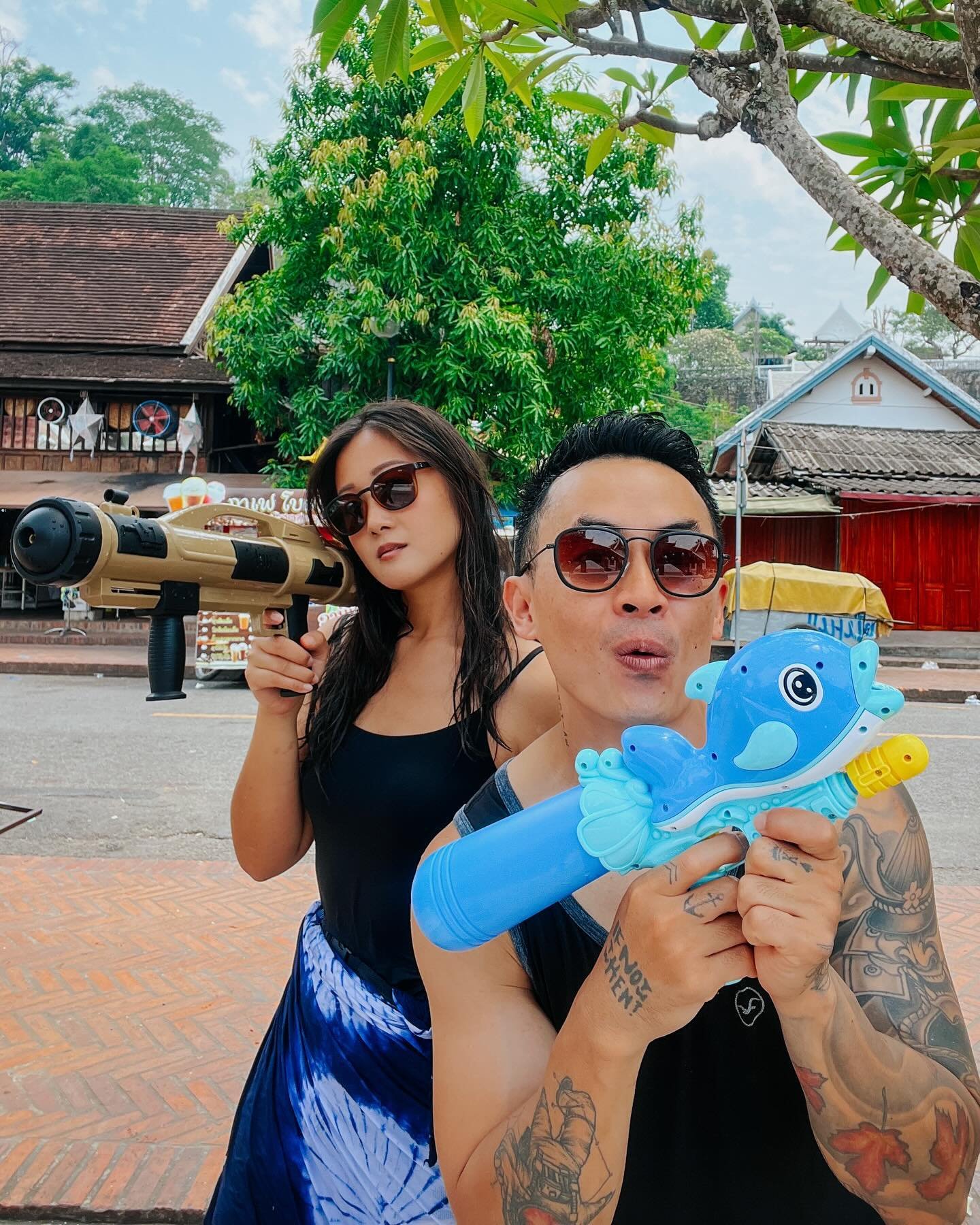 &ldquo;Sabai Dee Pee Mai Lao&rdquo; Everyone!!! 💦💦💦

We haven&rsquo;t celebrated Songkran in years but this year we get to experience what it&rsquo;s like in Luang Prabang 🇱🇦

It&rsquo;s not as crazy as Thailand but you can really feel the joy a