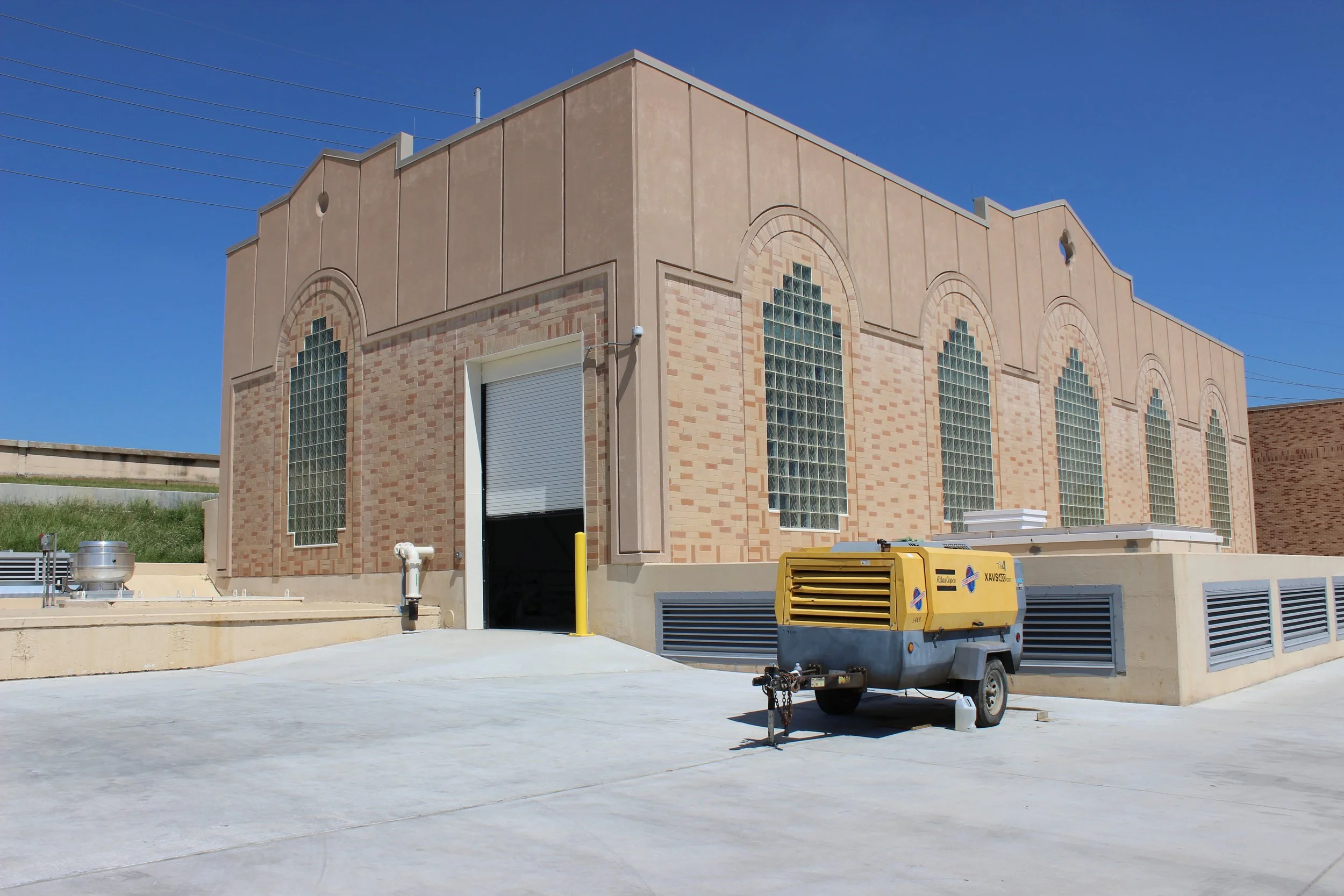 Exterior de la estación de bombeo 