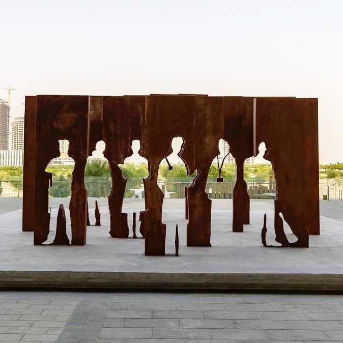 Front Liners by @kart_group
 
The following bronze sculpture done by @kart_group is located in Dubai Science Park.
 
.
The following sculptural piece consists of a series of metal panels that celebrate and show appreciation to Dubai's Police officers