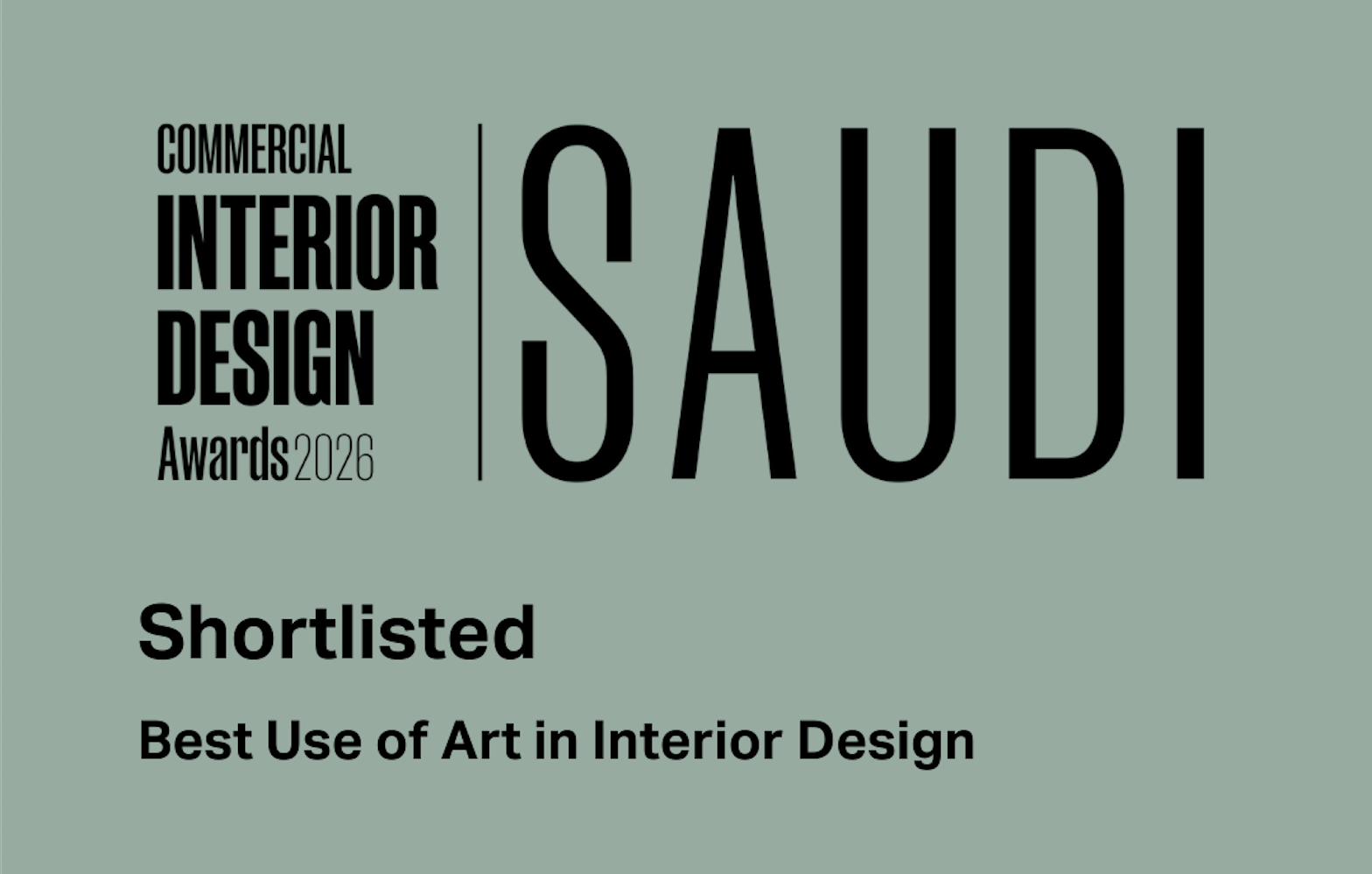 Two CA Projects Shortlisted at The 2026 CID Saudi Awards