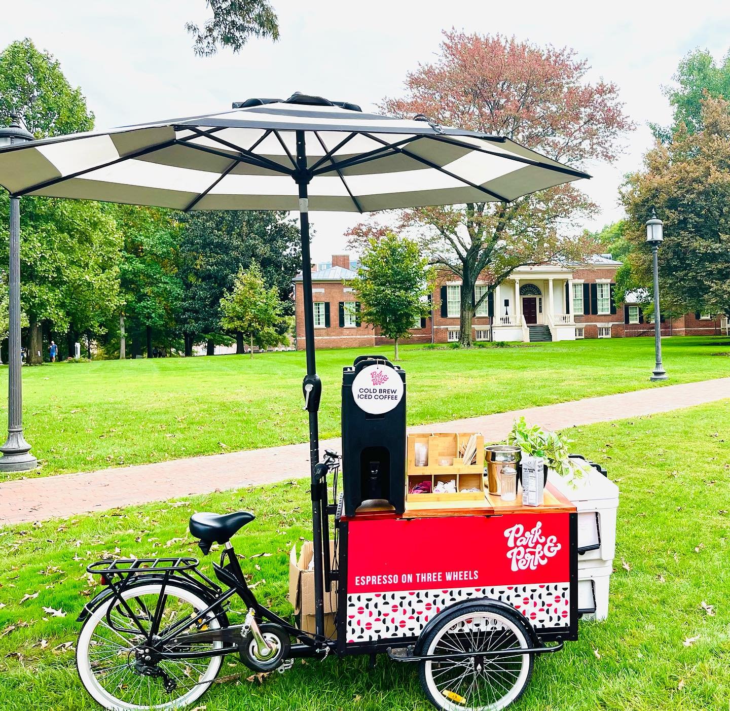 Attention: We are now pedaling to Perkfection with our newest addition! From pedal to pour we are ready to serve your event with fun filled, delicious, and a wheely good time.  Espresso yourself and book our trike now, don&rsquo;t be latte to the par